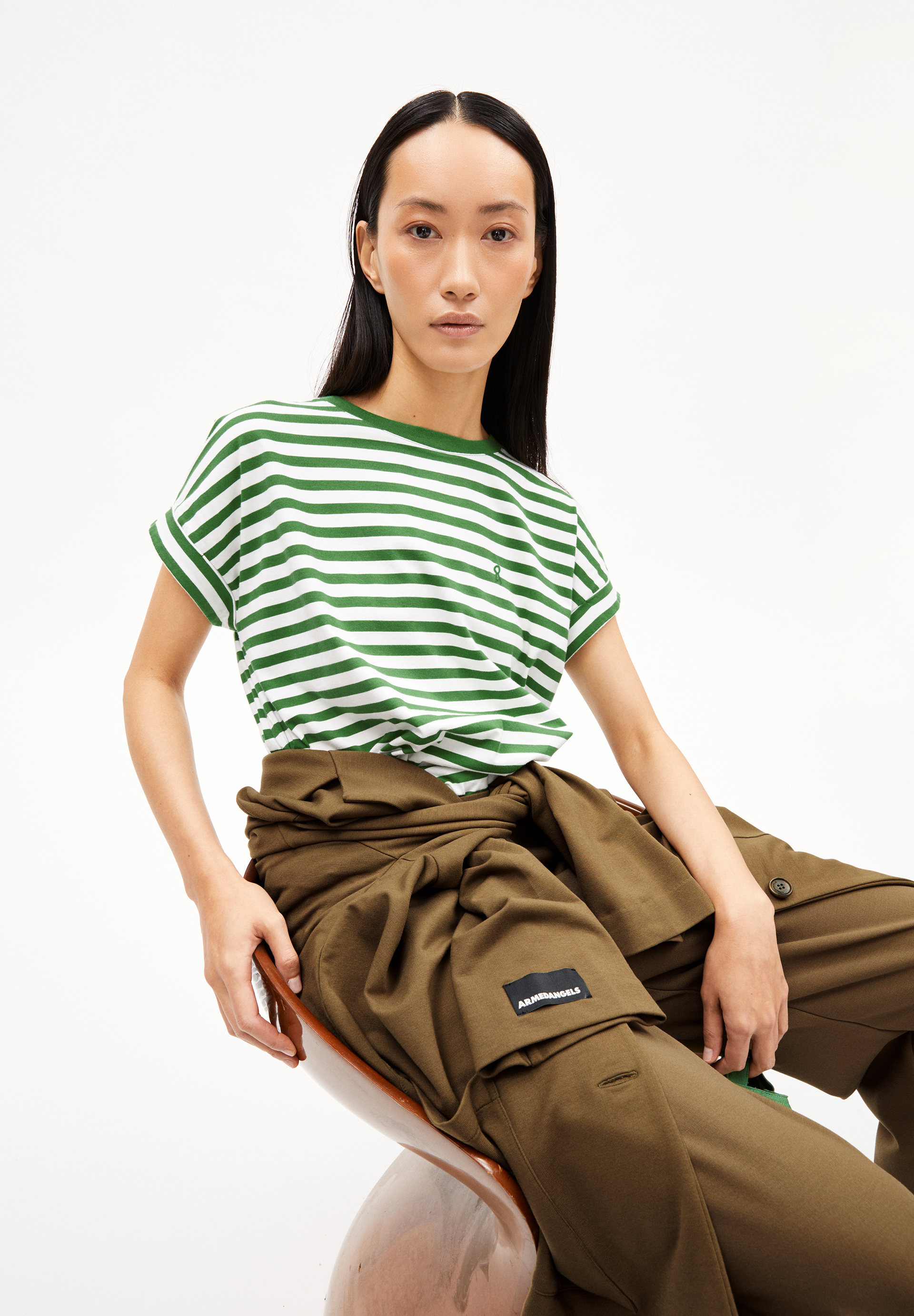 IDAARA STRIPES T-Shirt Loose Fit made of Organic Cotton