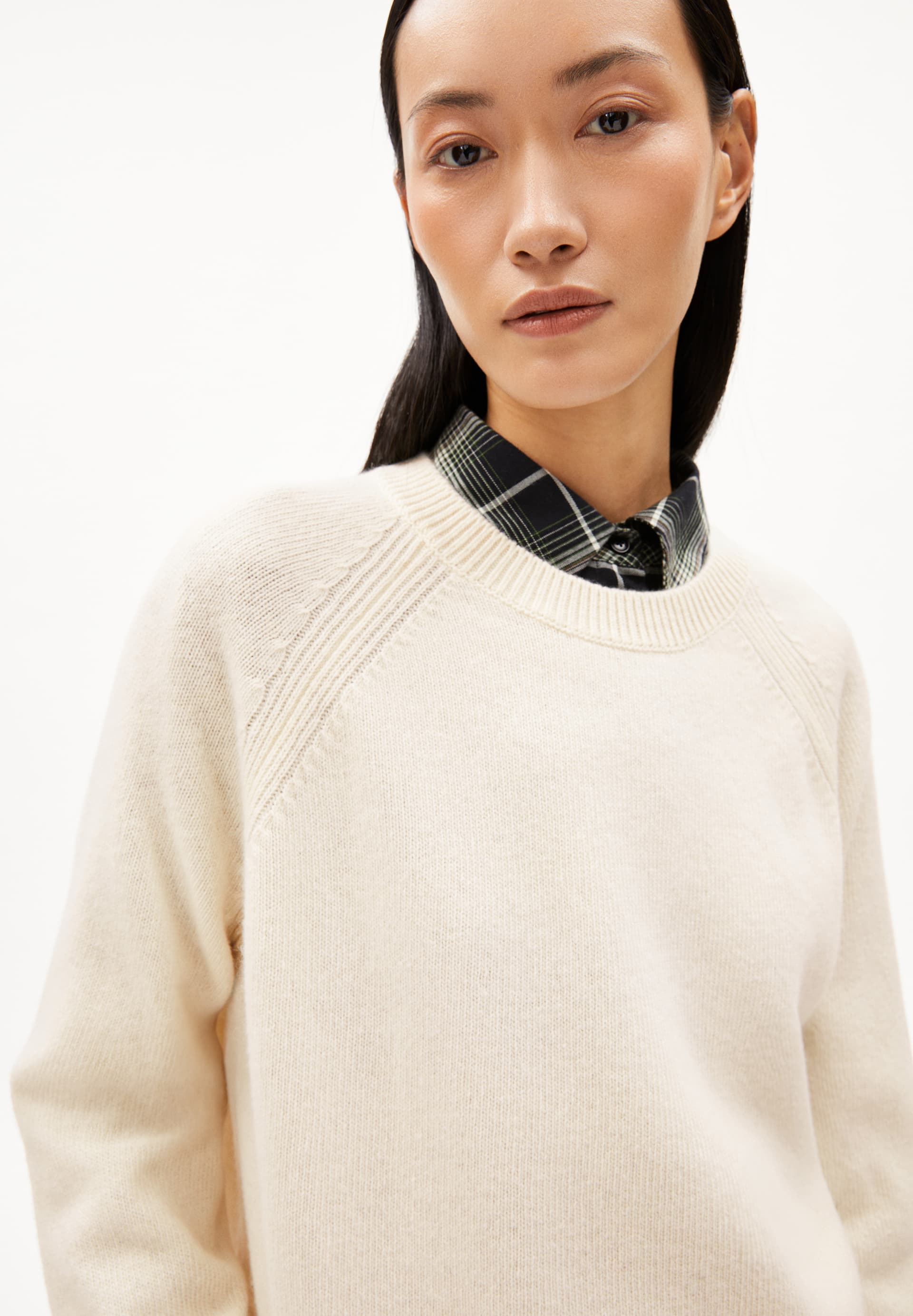 DILIRIAA REGLANA Sweater Loose Fit made of Organic Wool Mix
