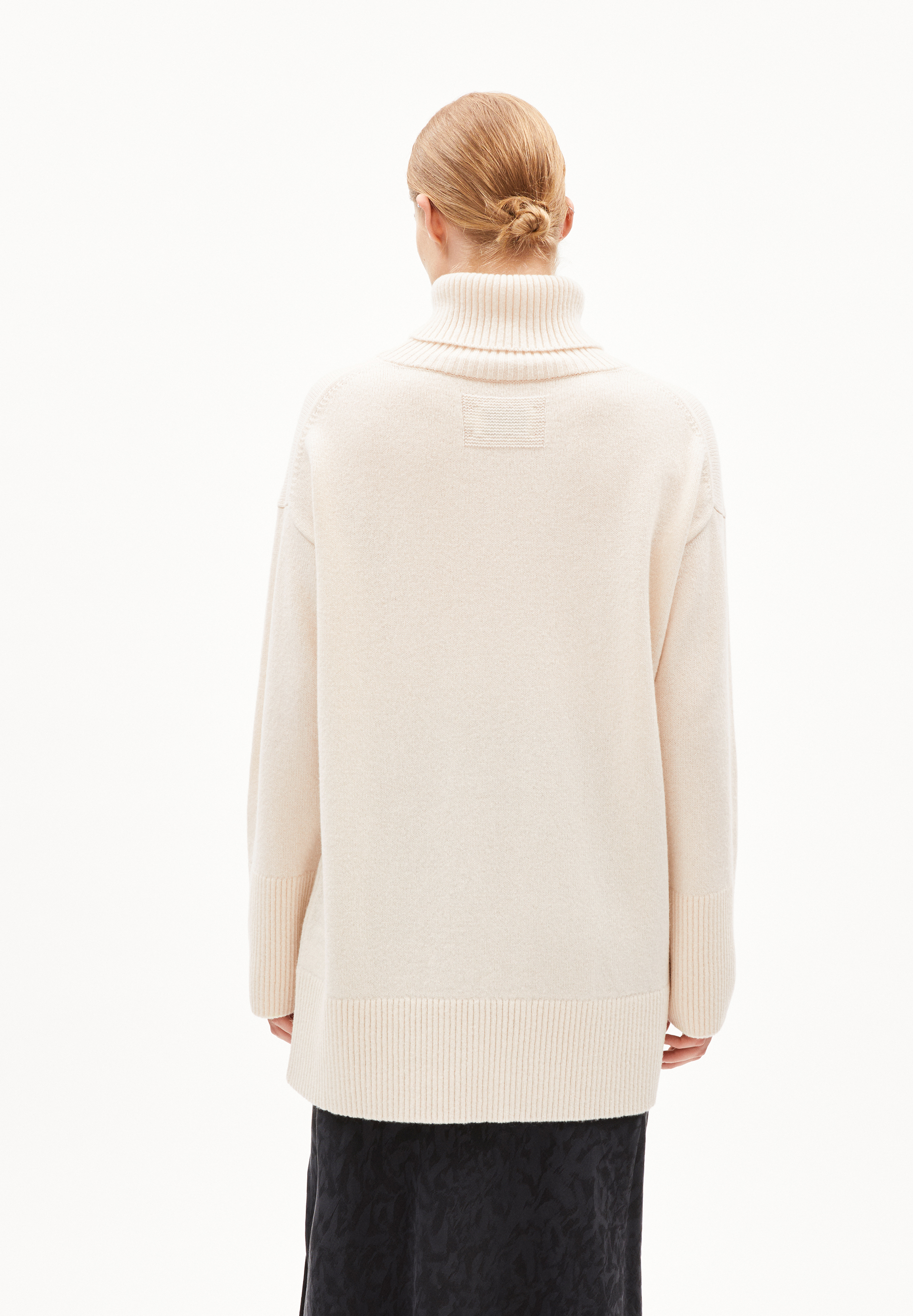 ARDIAA ROLLNECK Pull coupe ample en laine bio mélangée