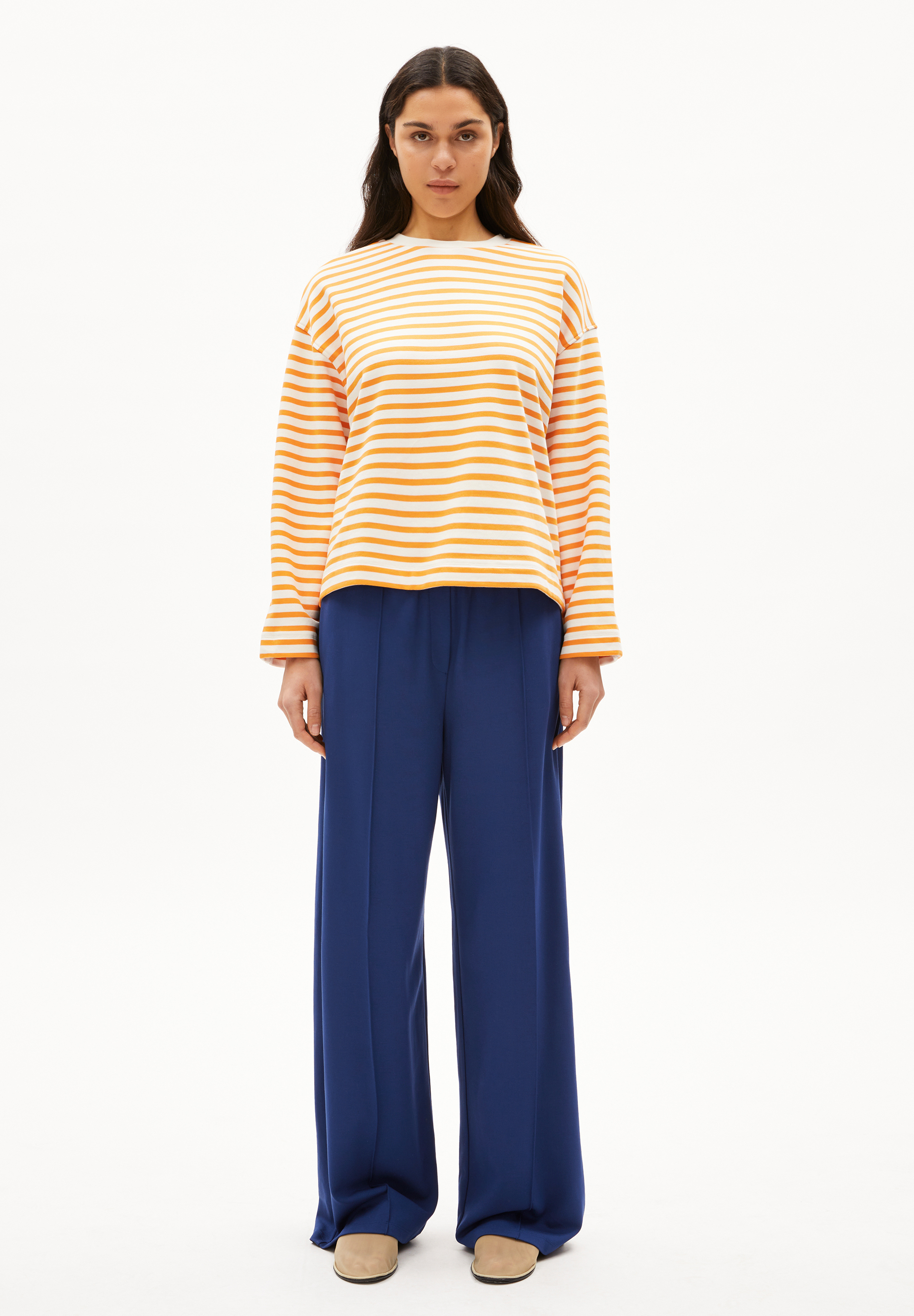 FRANKAA MAARLEN STRIPE Sweat-shirt en coton bio