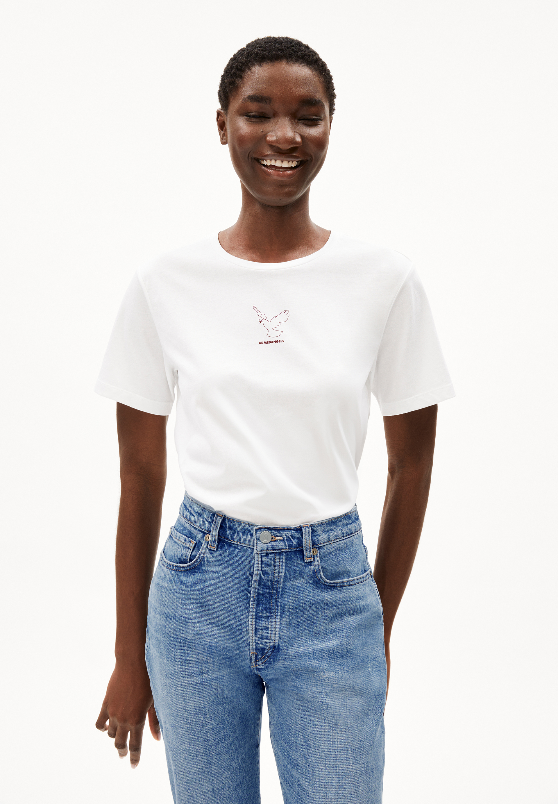 MAARLARA NESTLING T-Shirt Relaxed Fit made of Organic Cotton