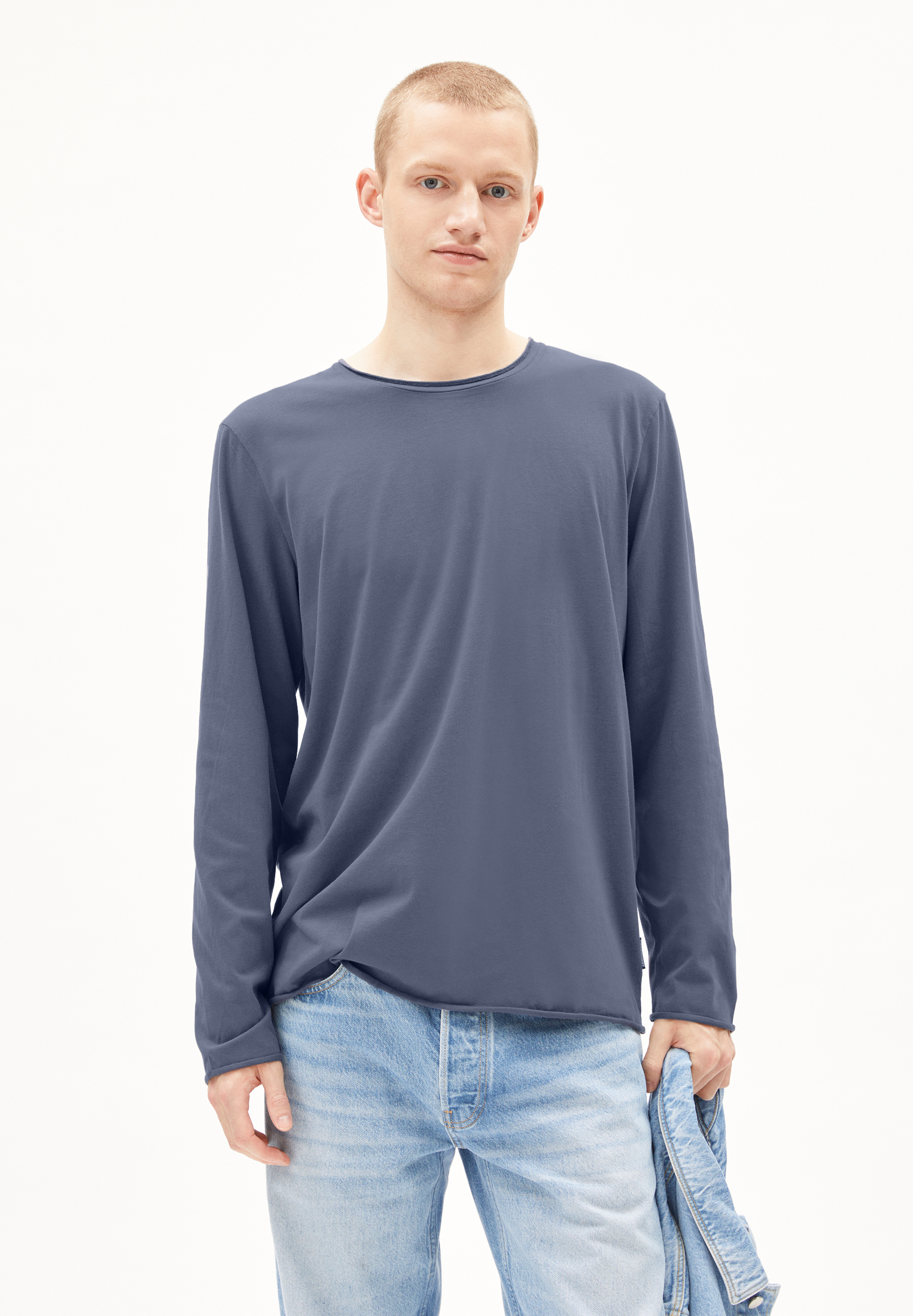 MAARKOS LS BRUSHED Biologisch katoen longsleeve