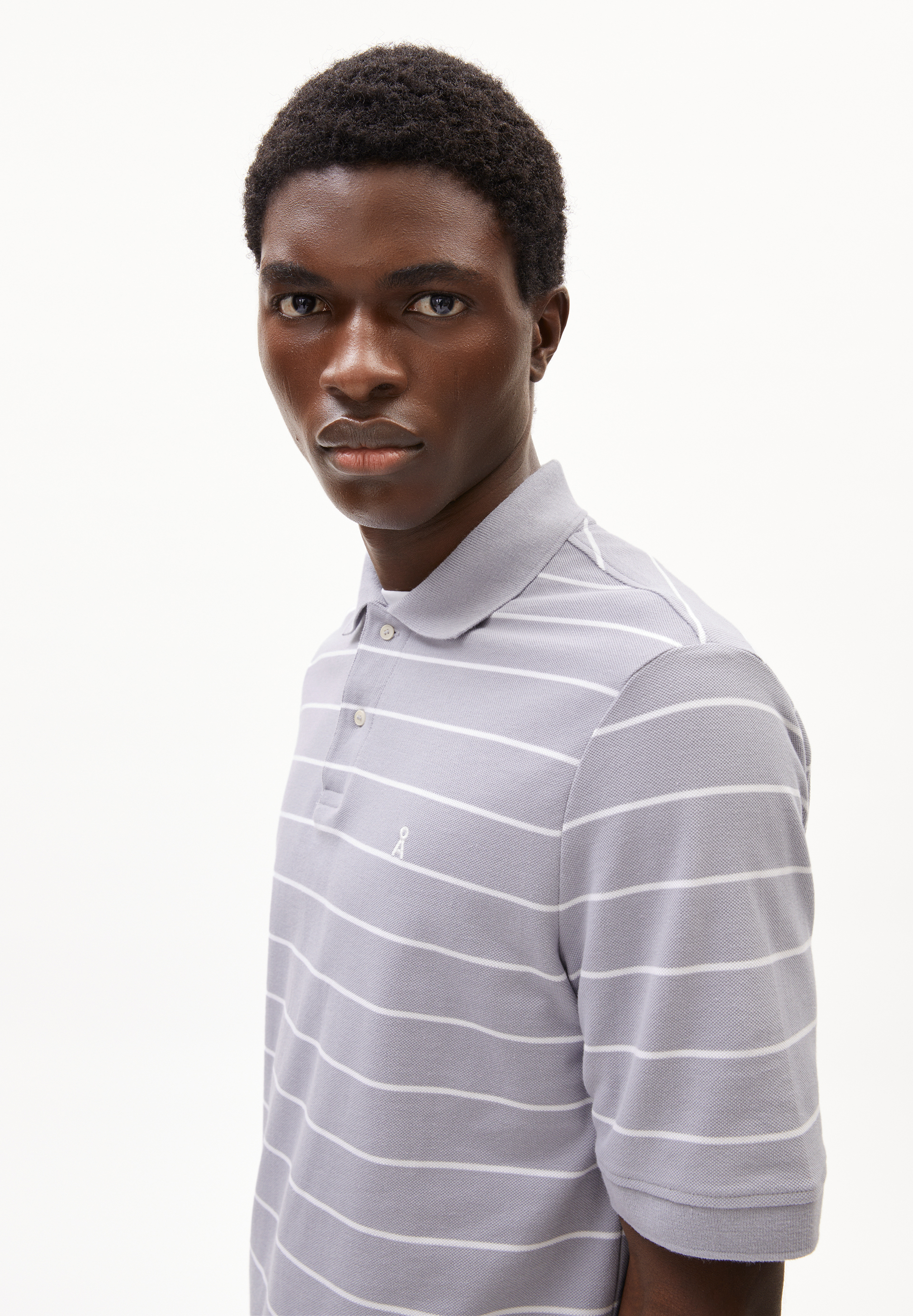 MAARIO STRIPES Polo T-Shirt aus Bio-Baumwolle