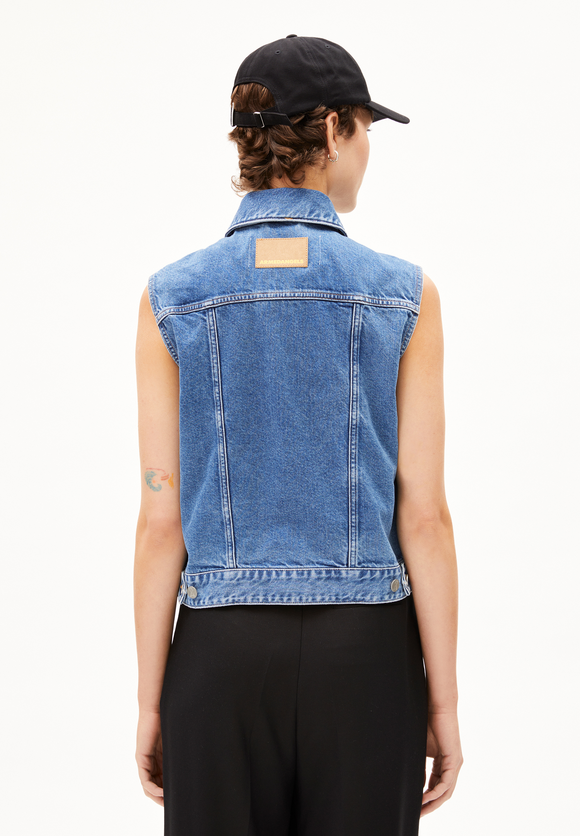 ERSAA Gilet en jean en coton recyclé