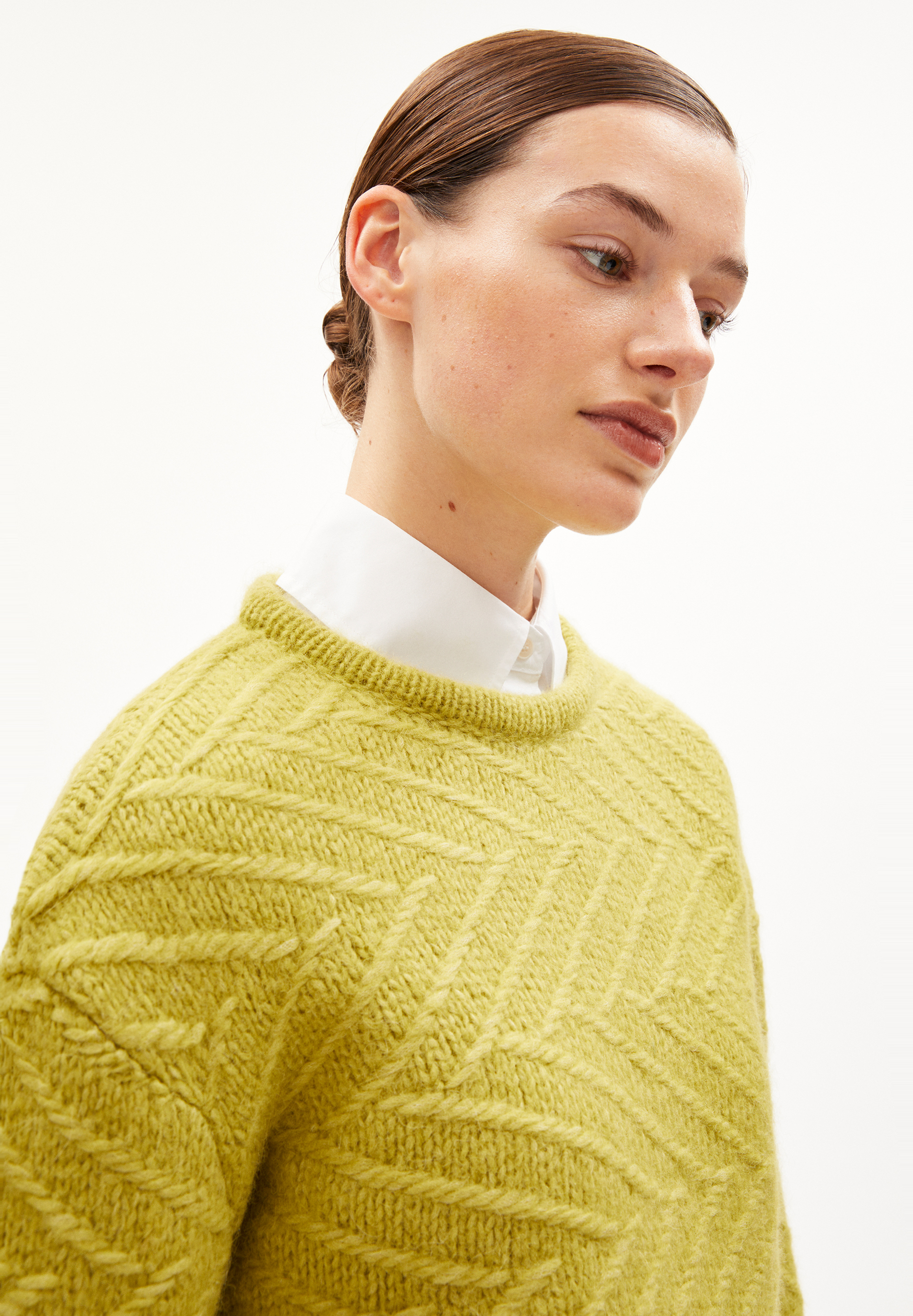 DAAGNY DIAGONAL Sweater Loose Fit made of Alpaca Wool Mix