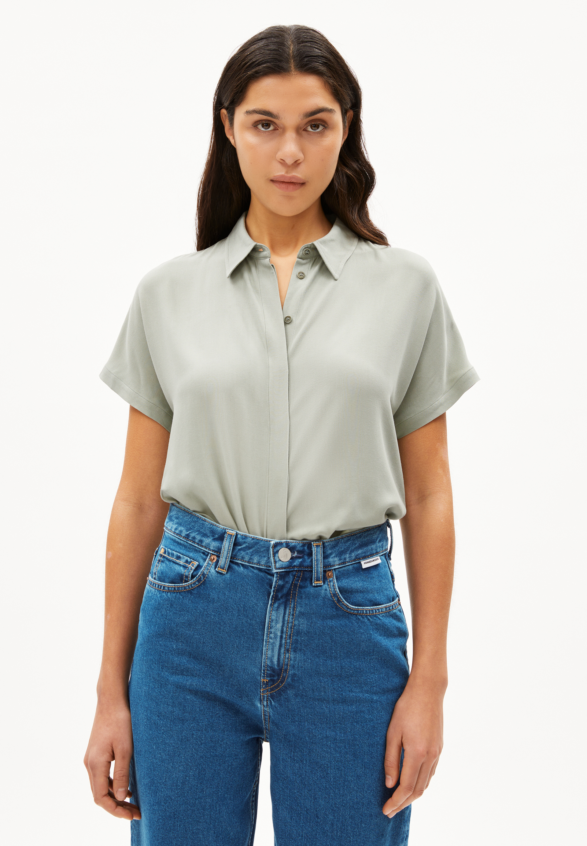 LARISAANA Blouse van LENZING™ ECOVERO™-viscose