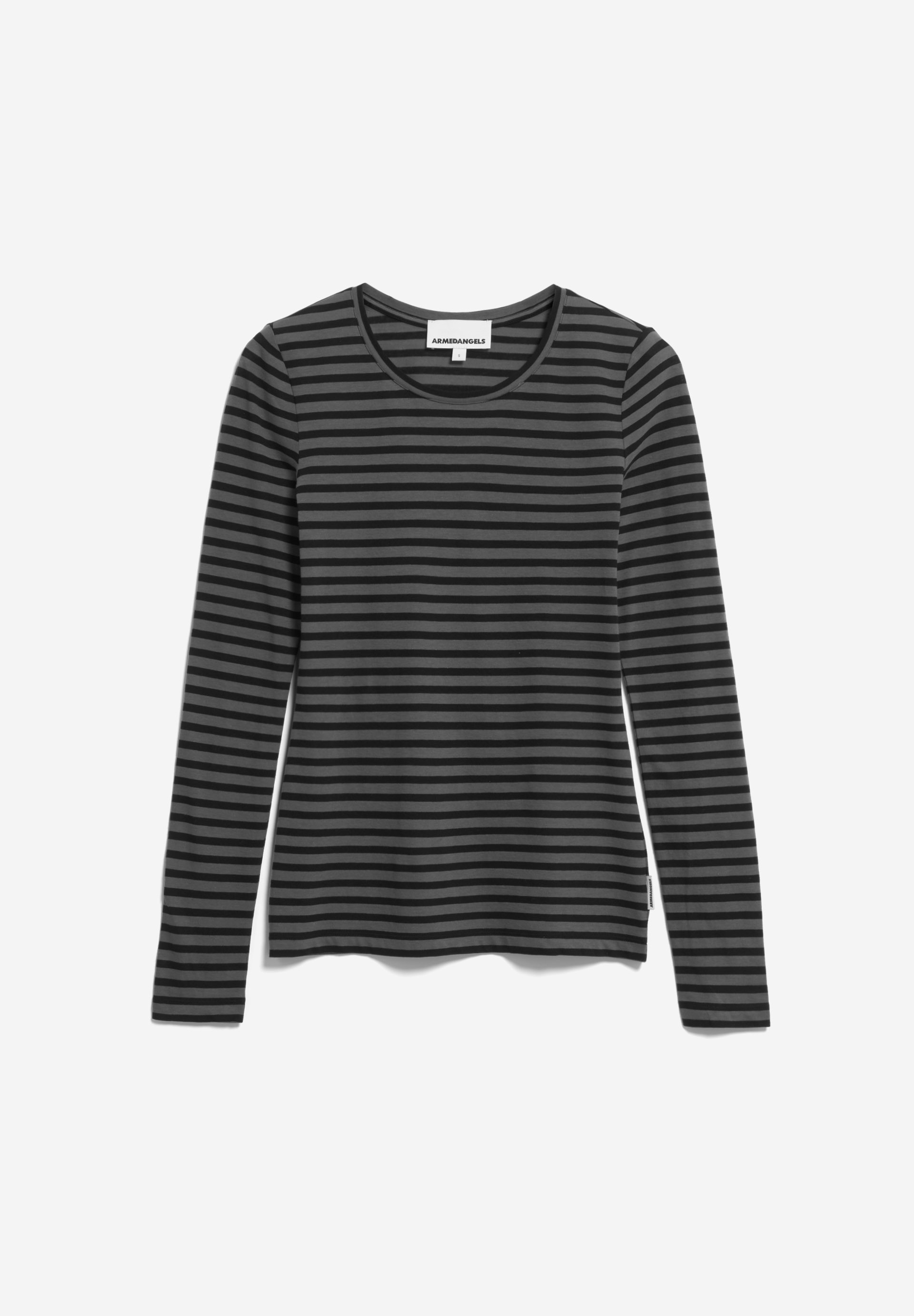 ENRICCAA STRIPES Longsleeve Slim Fit van biologisch katoen