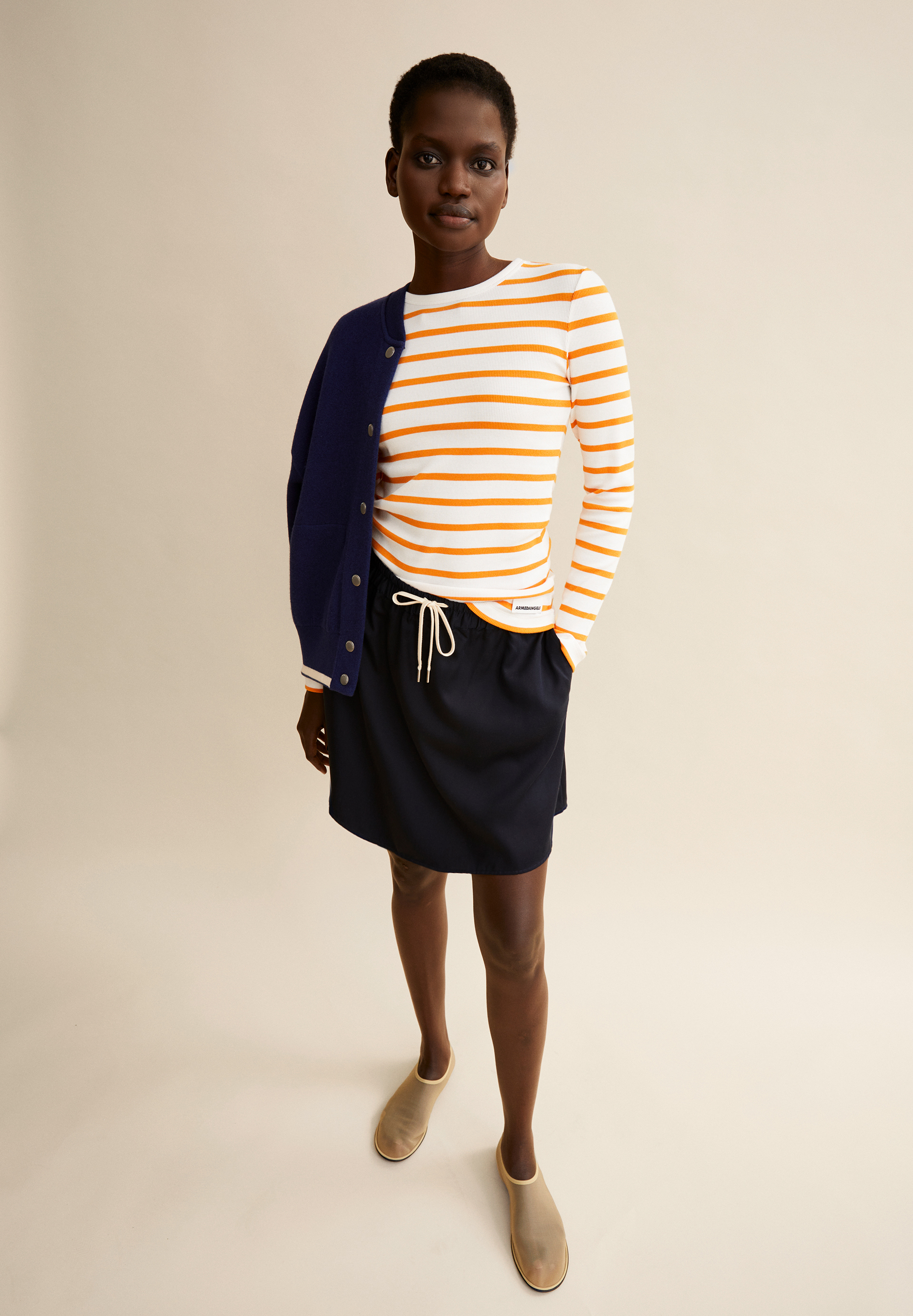 MAYWAA STRIPES Rib-Longsleeve made of Organic Cotton Mix