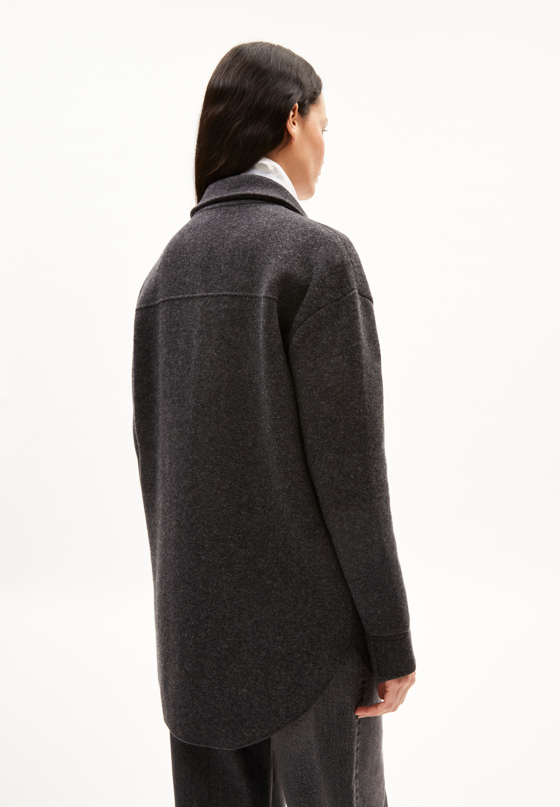 ALMARAA Knit Jacket Loose Fit made of Organic Wool Mix