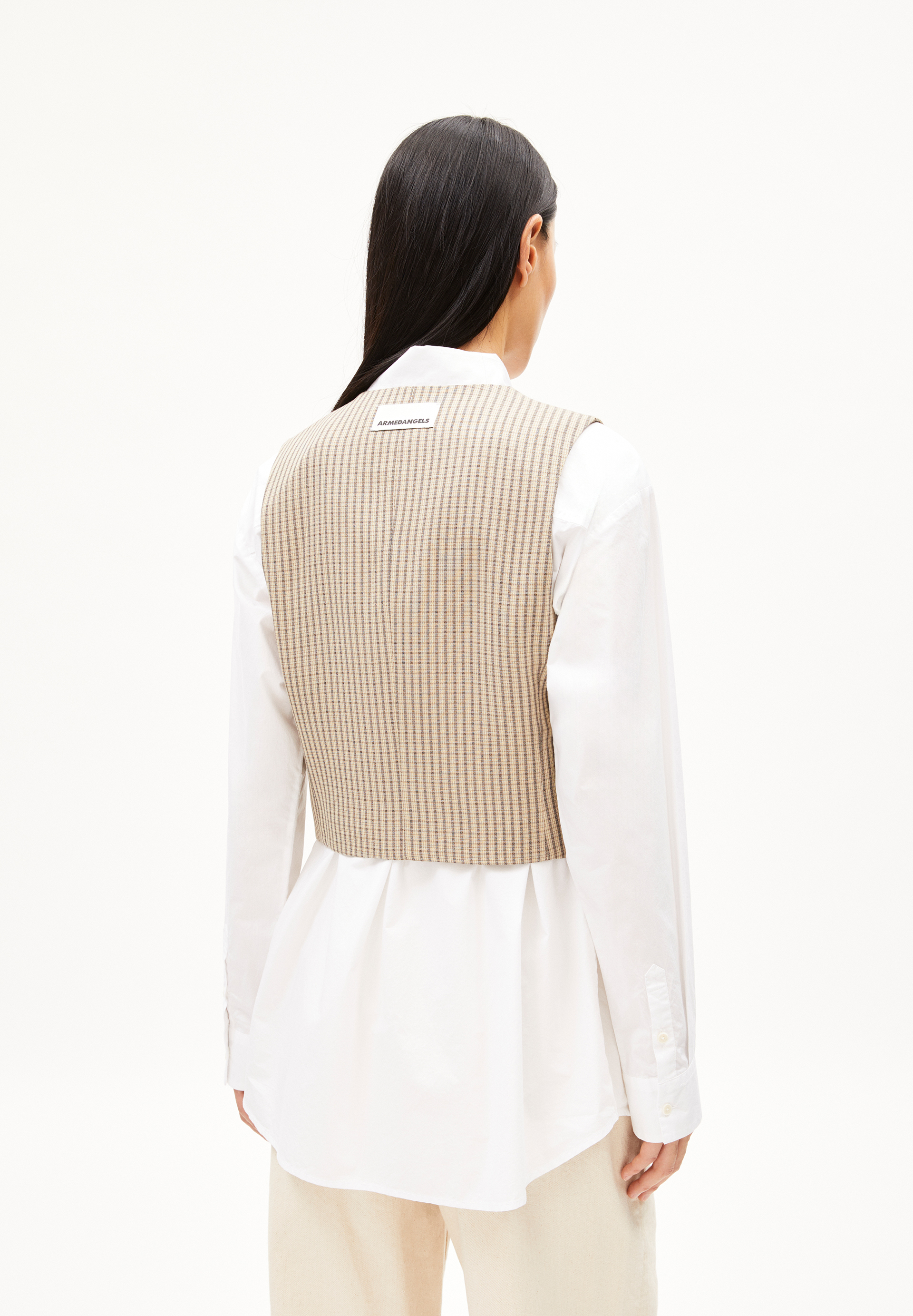 SINERIAA CHECK Gilet sans manches en viscose LENZING™ ECOVERO™