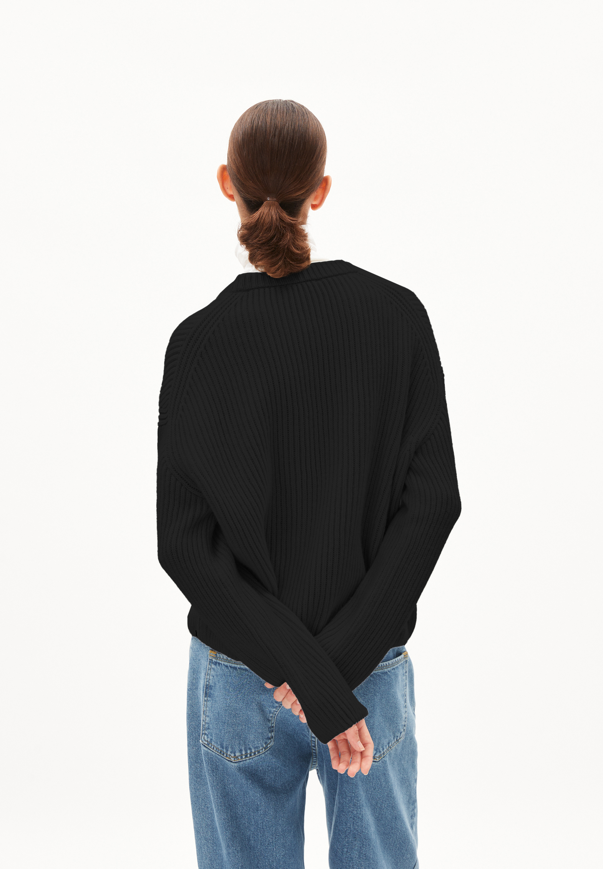 NAARUKO Pullover Loose Fit aus Bio-Woll Mix