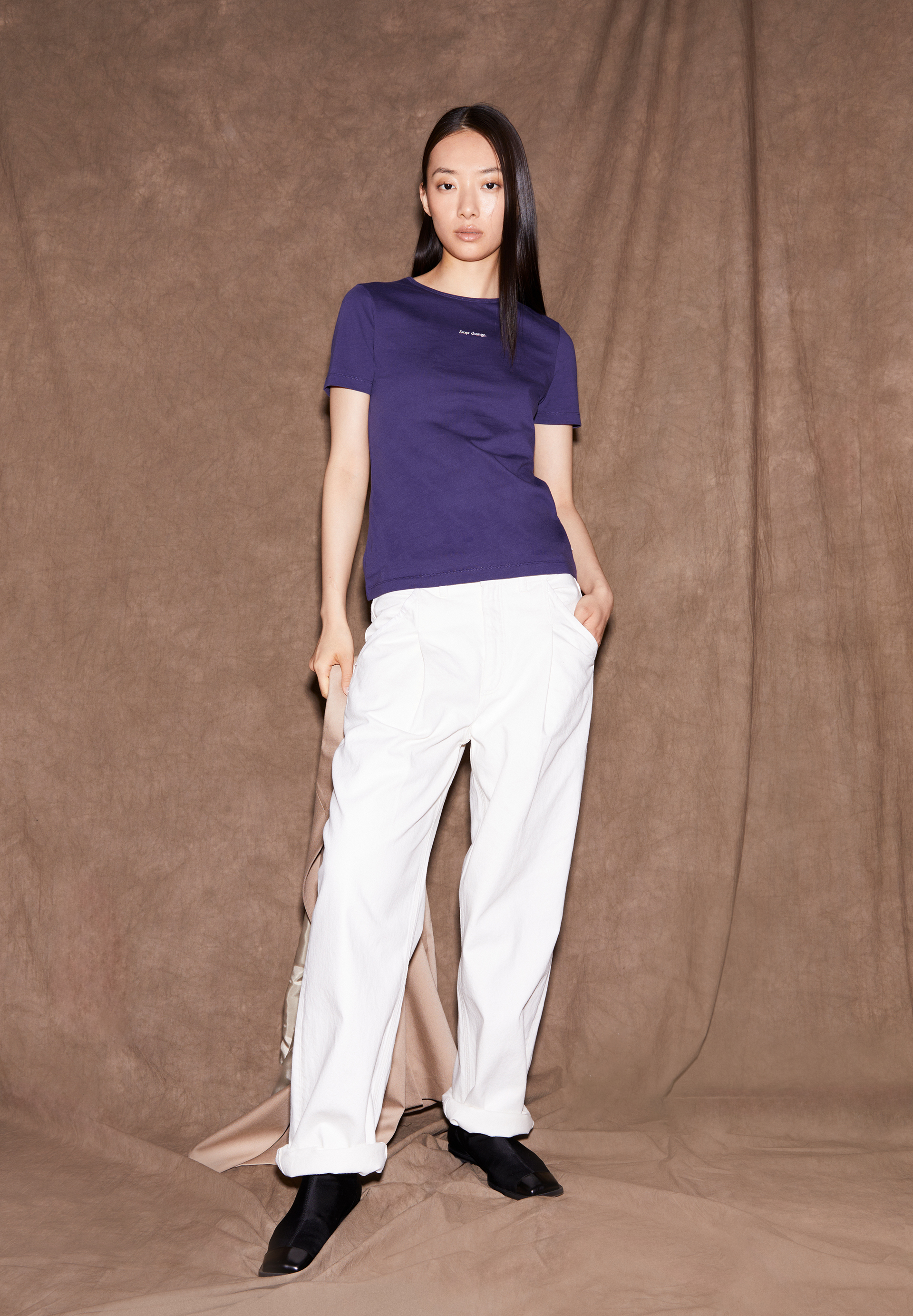 EBAANORA EXCEPT CHANGE T-Shirt Slim Fit aus Bio-Baumwolle