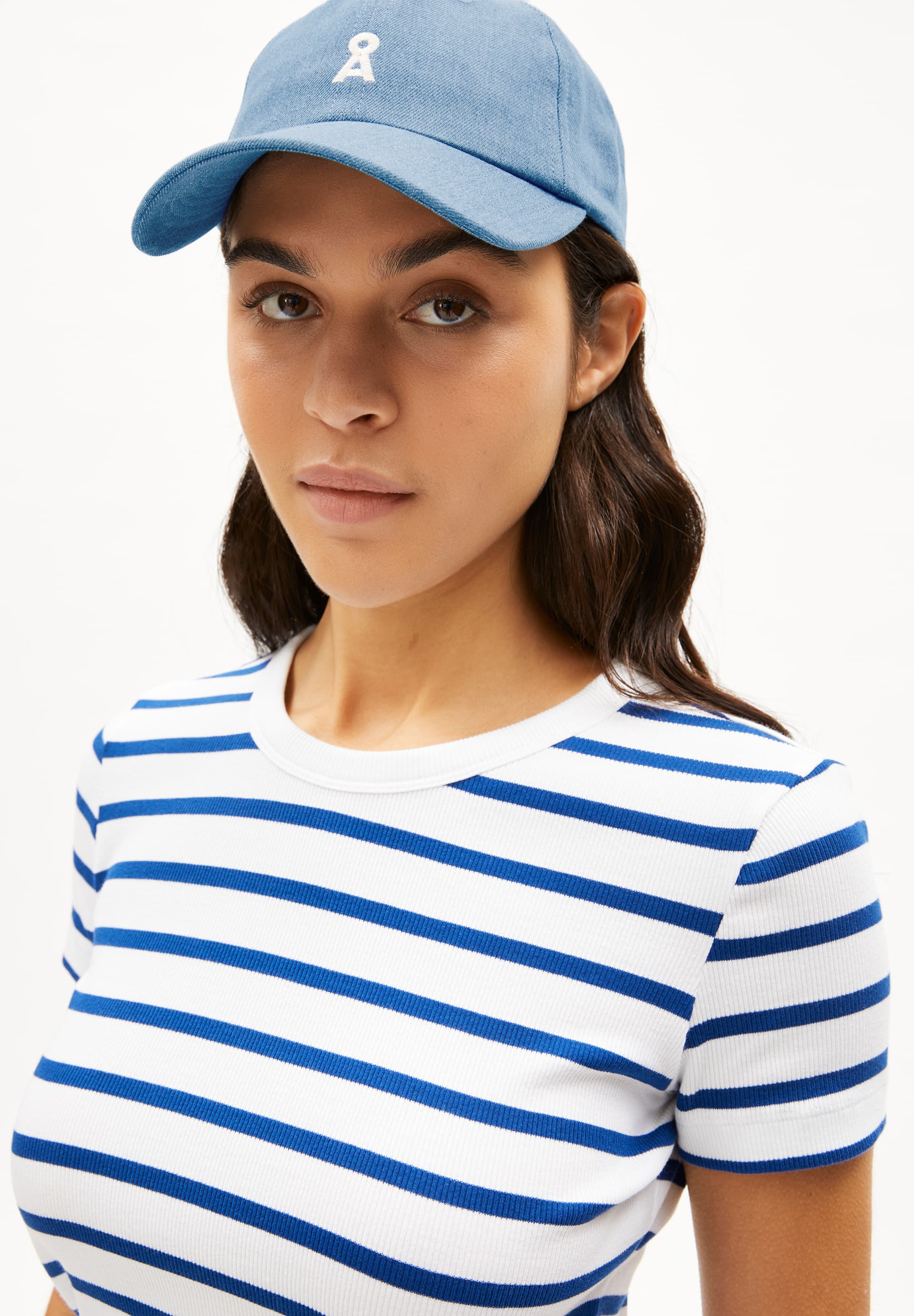 KARDAA STRIPES Ripp-T-Shirt aus Bio-Baumwoll Mix