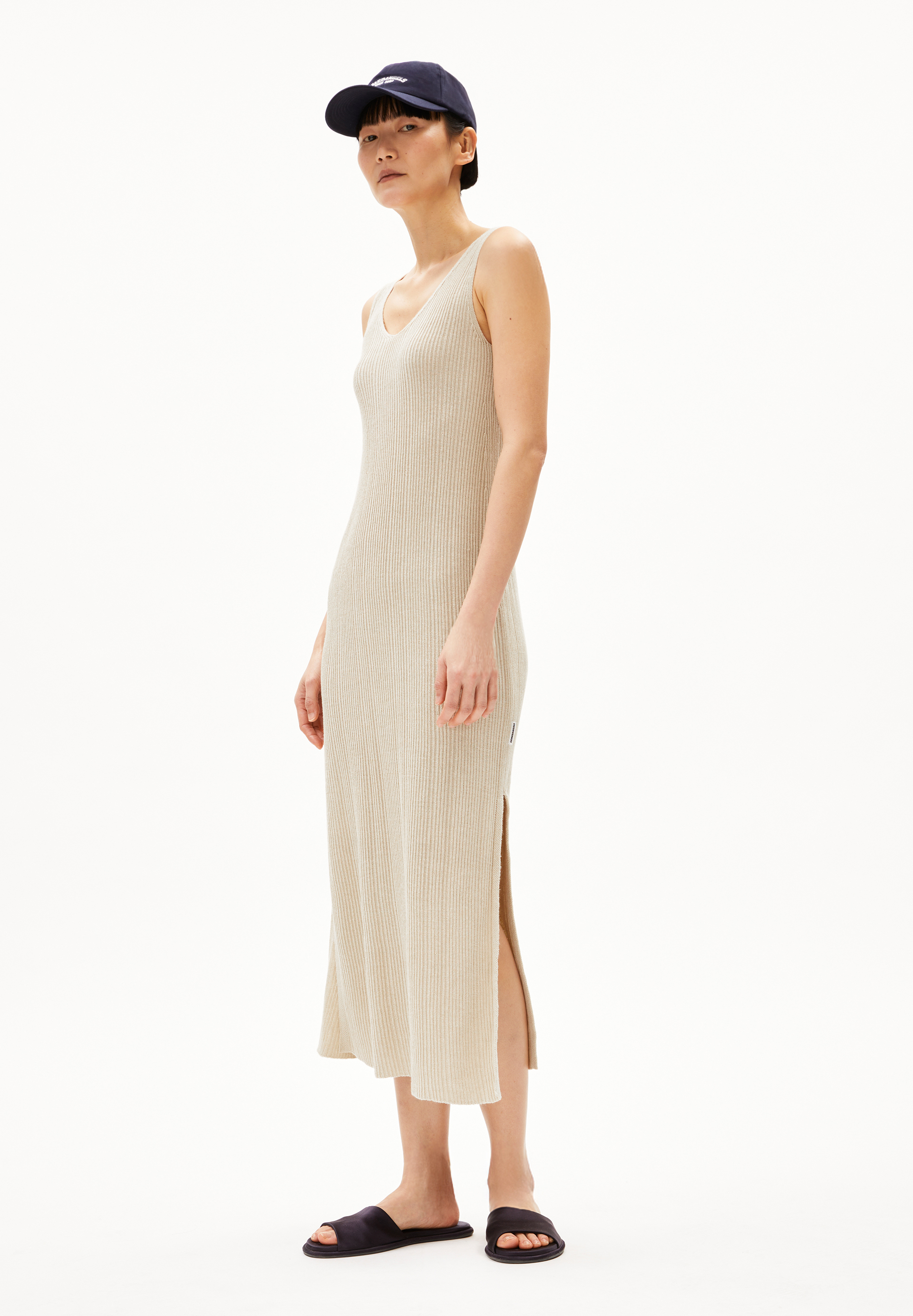 CINDAA LINO Knit Dress made of Linen-Mix