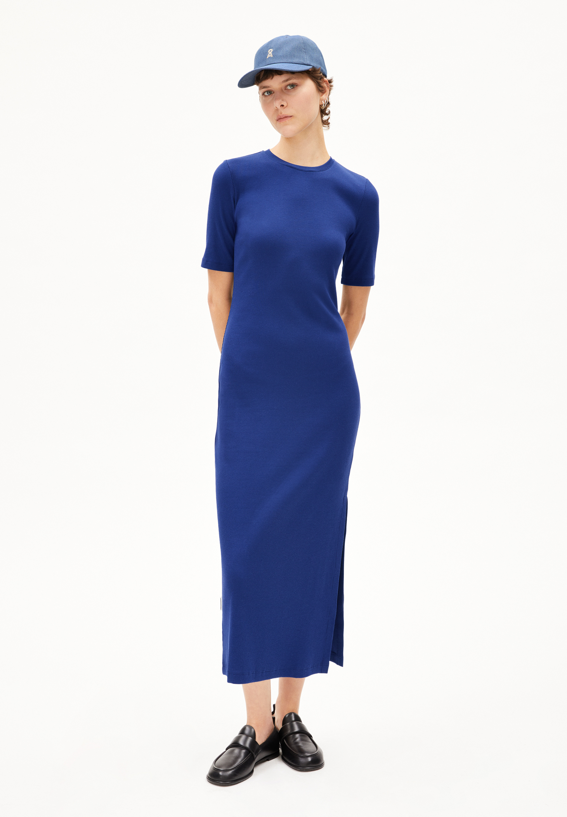 SEHAARAA Rib-Jersey Dress made of Organic Cotton Mix