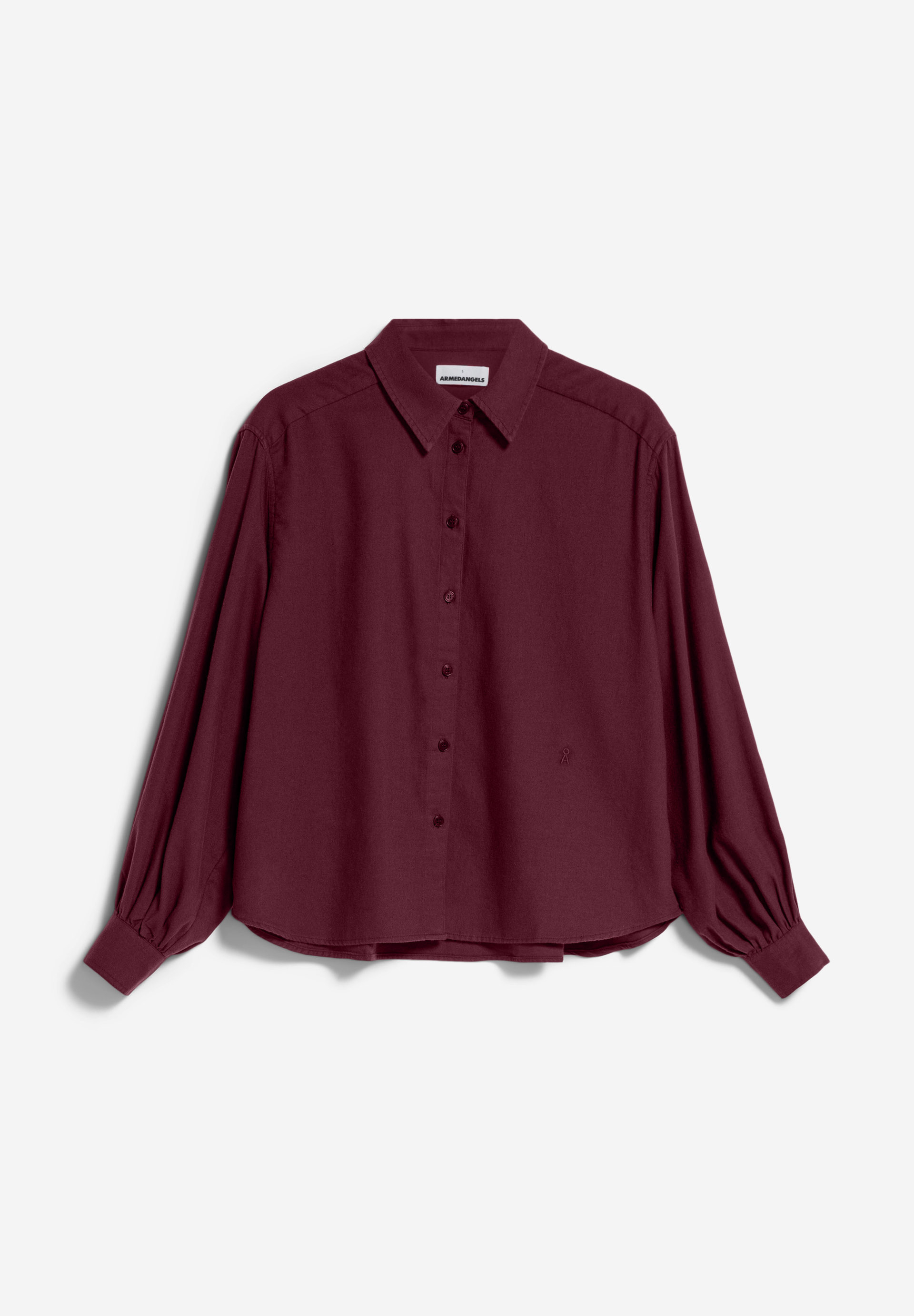 JOELENAA BRUSHED Blouse Loose Fit van bio kantoen mix