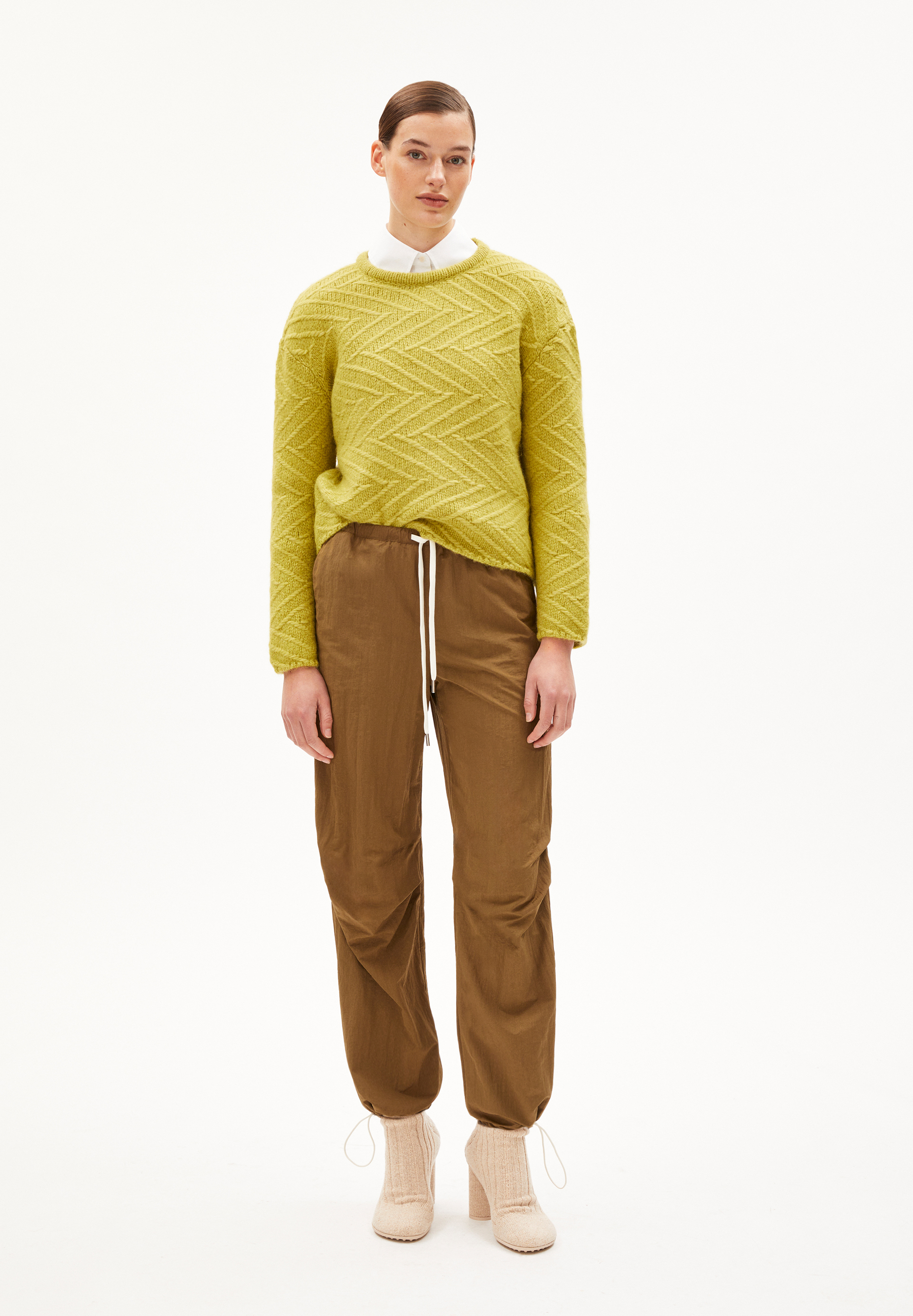 DAAGNY DIAGONAL Sweater Loose Fit made of Alpaca Wool Mix