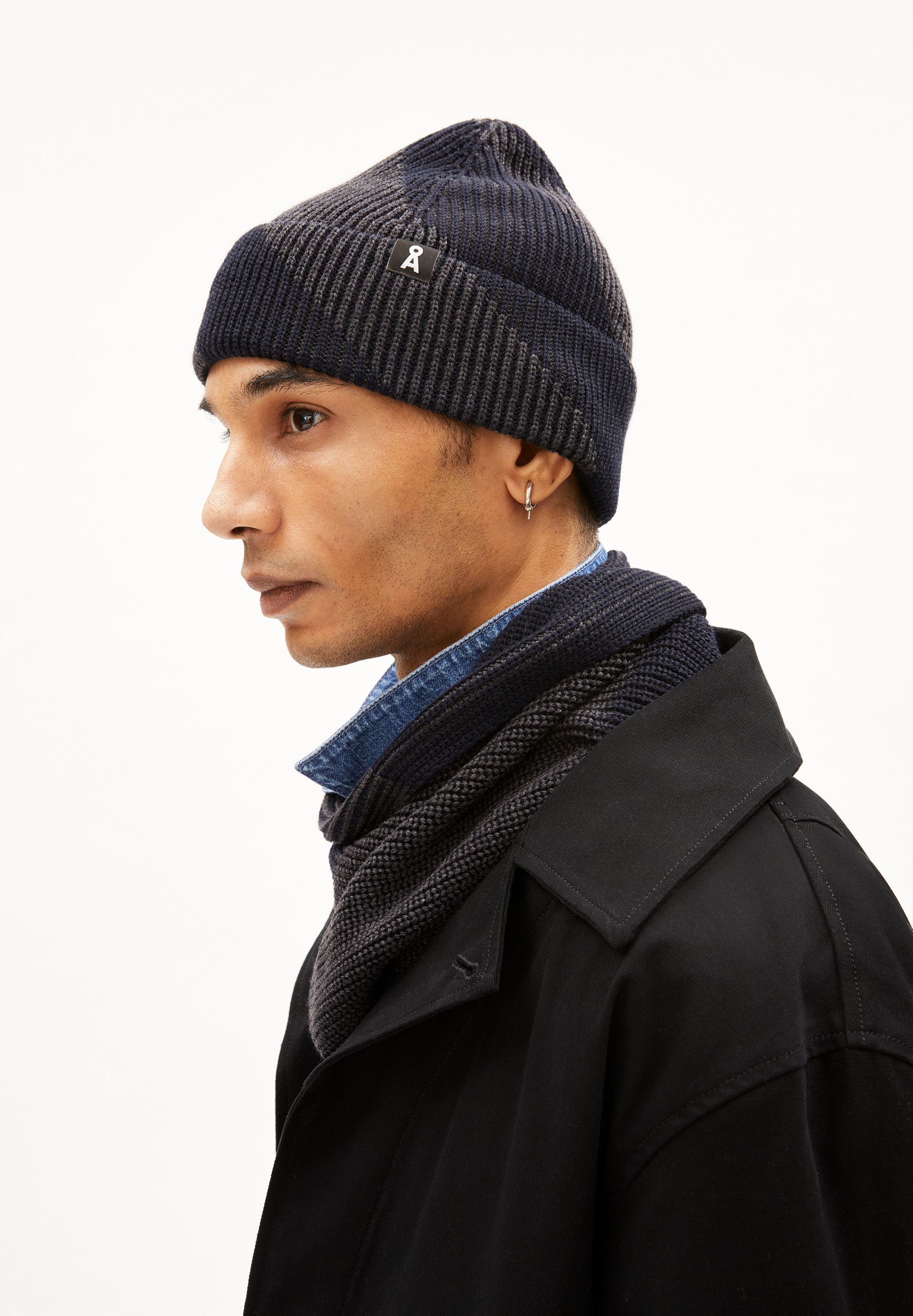 NILDAAO WOOL STRIPES Beanie made of Organic Cotton