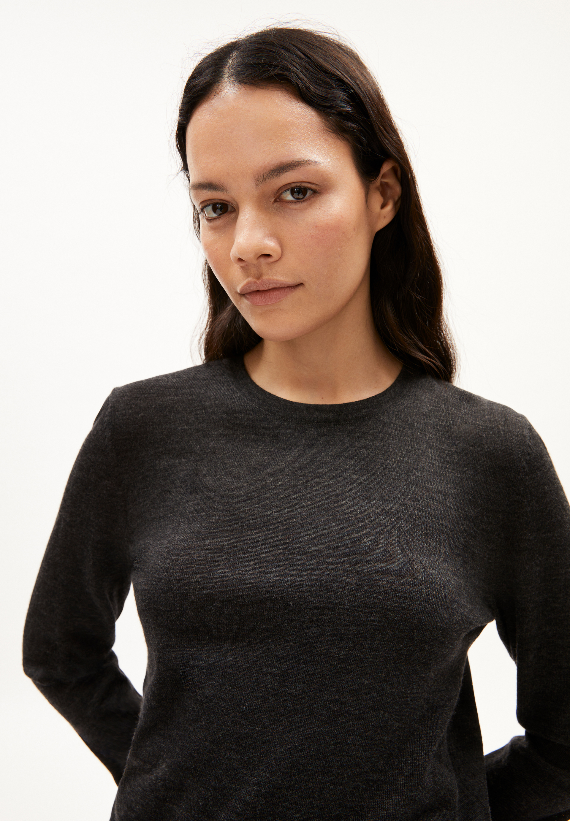 ELDIAA Sweater Slim Fit made of extrafine Merino Organic Wool