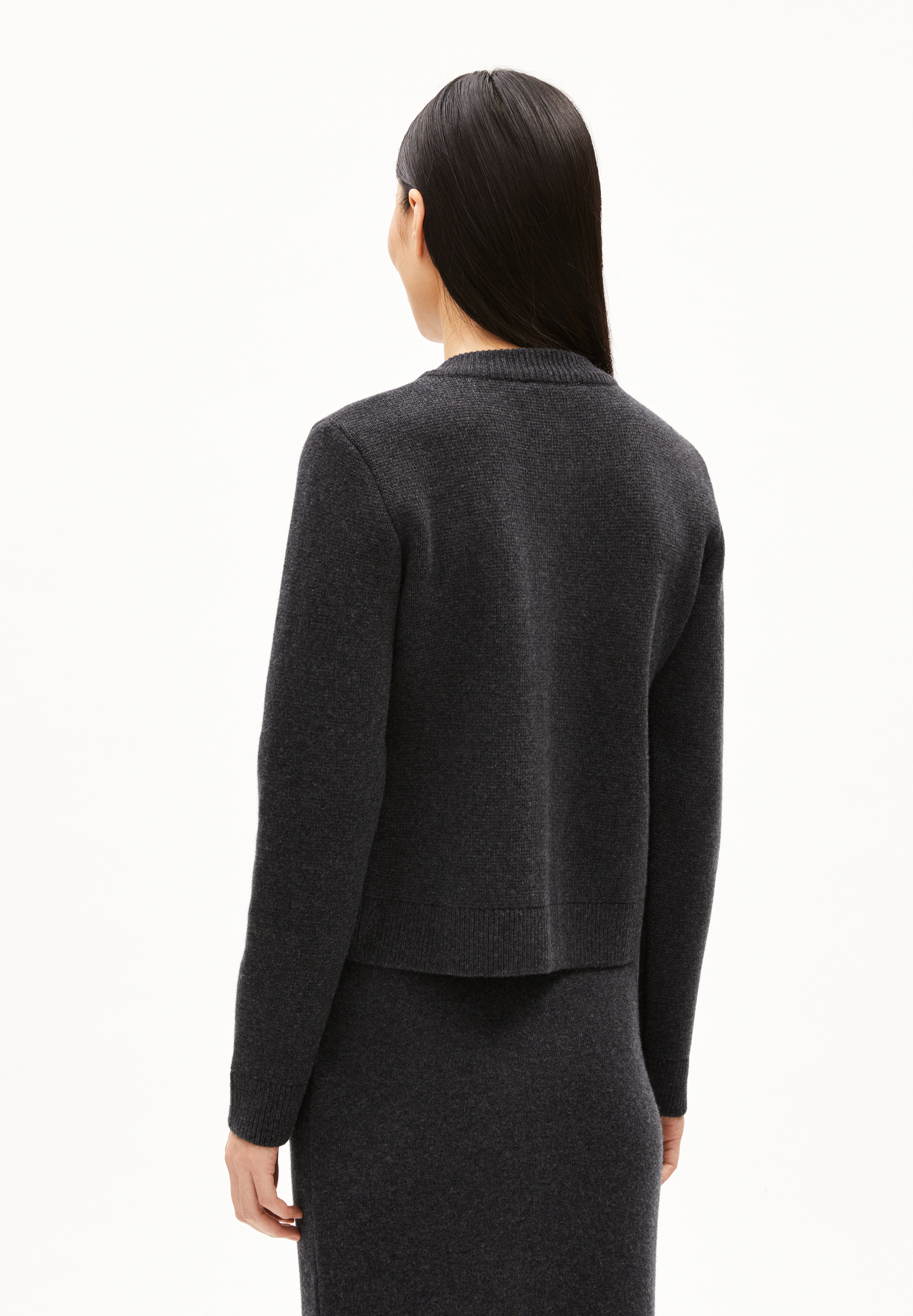 OLWENAA Knit Jacket Slim Fit made of Organic Wool Mix