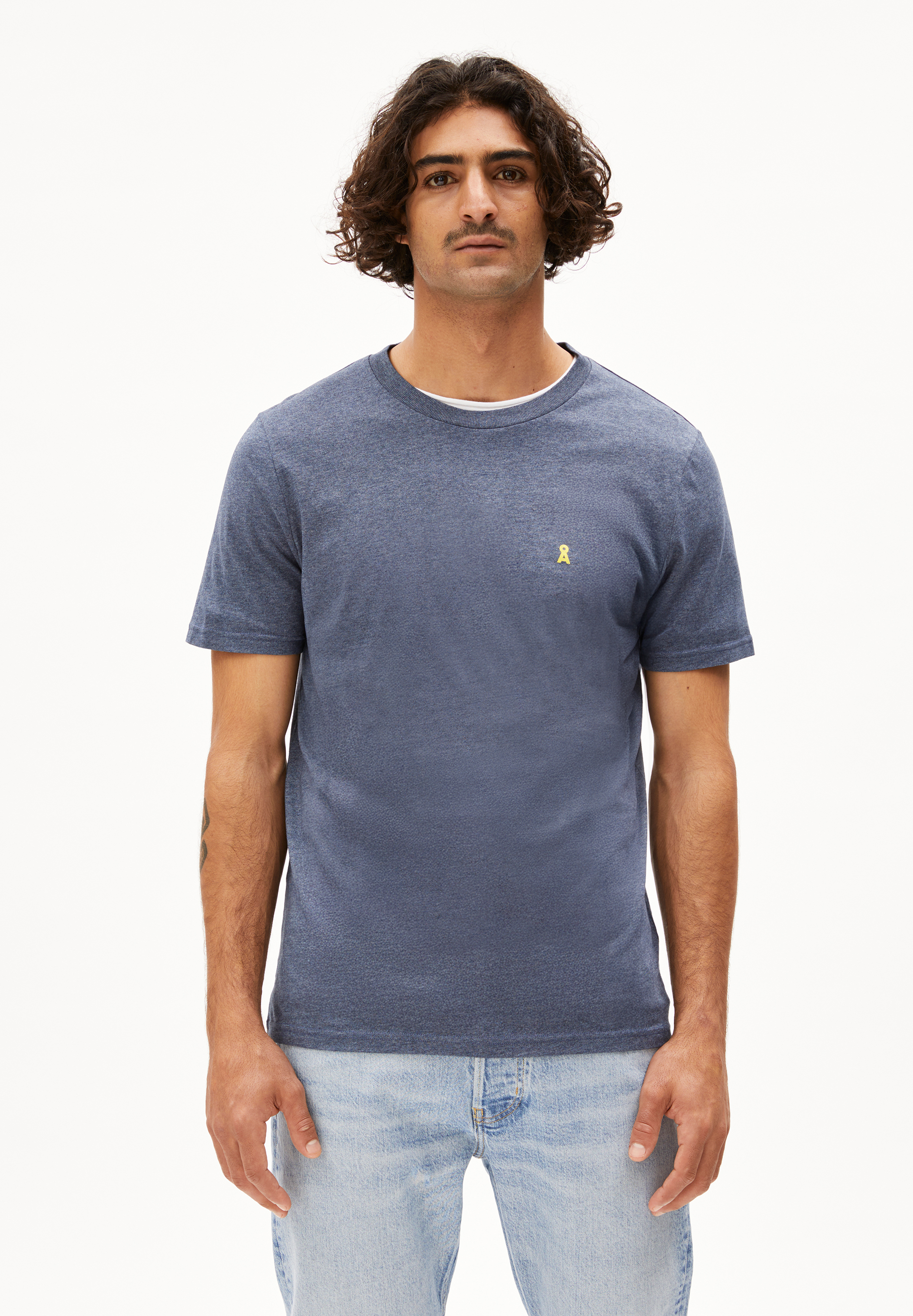 JAAMES CLASSIC T-shirt met regular fit van TENCEL™ Lyocell-mix