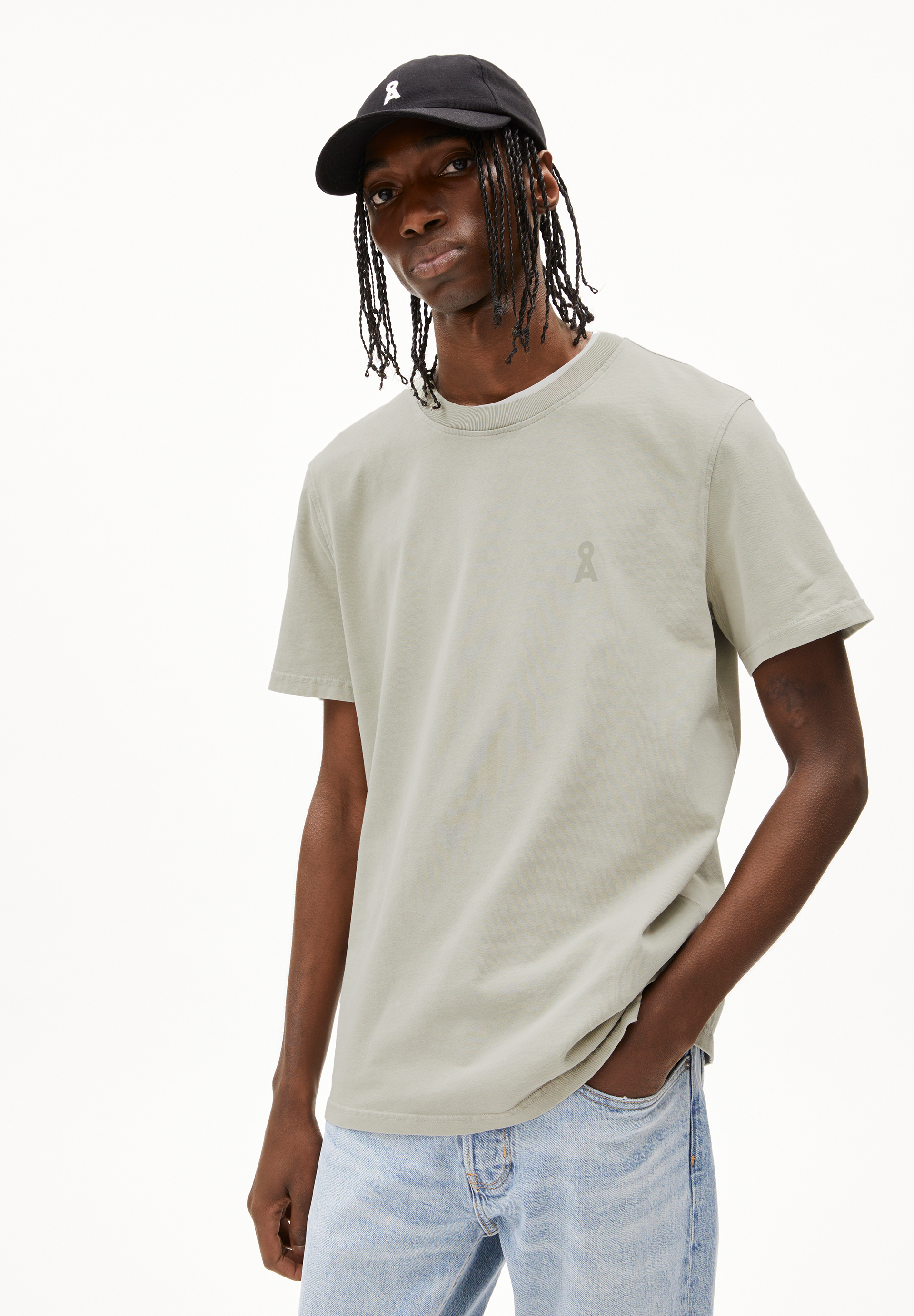 MAARKOS GMT DYE T-shirt épais en coton bio