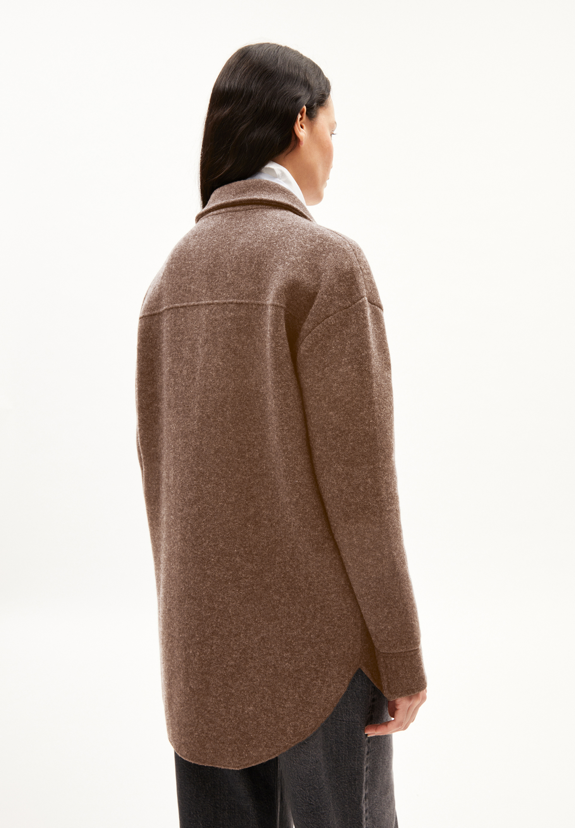 ALMARAA Knit Jacket Loose Fit made of Organic Wool Mix