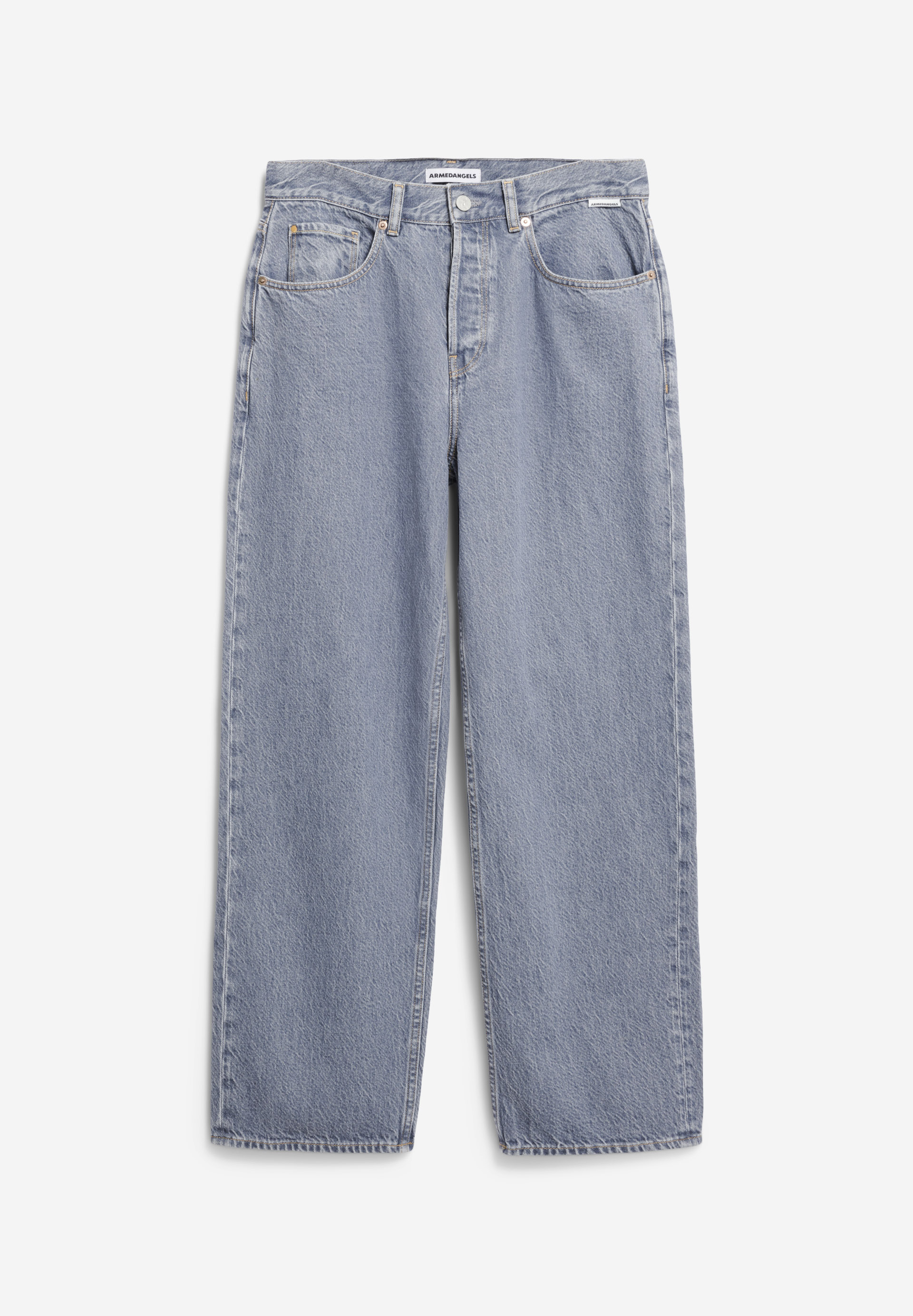 HAAYI Jean baggy taille basse en coton bio mélangé non stretch