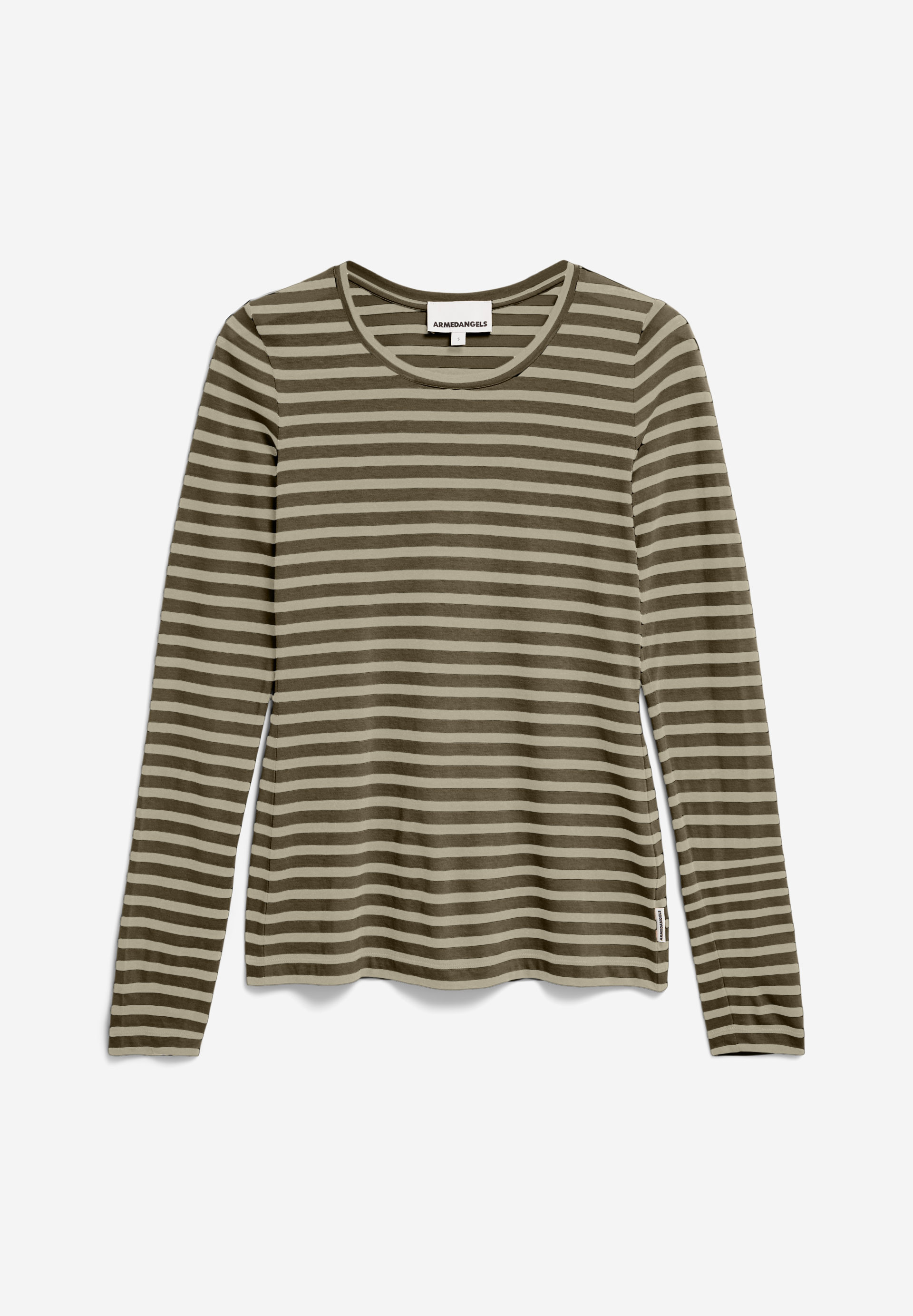 ENRICCAA STRIPES Longsleeve Slim Fit van biologisch katoen