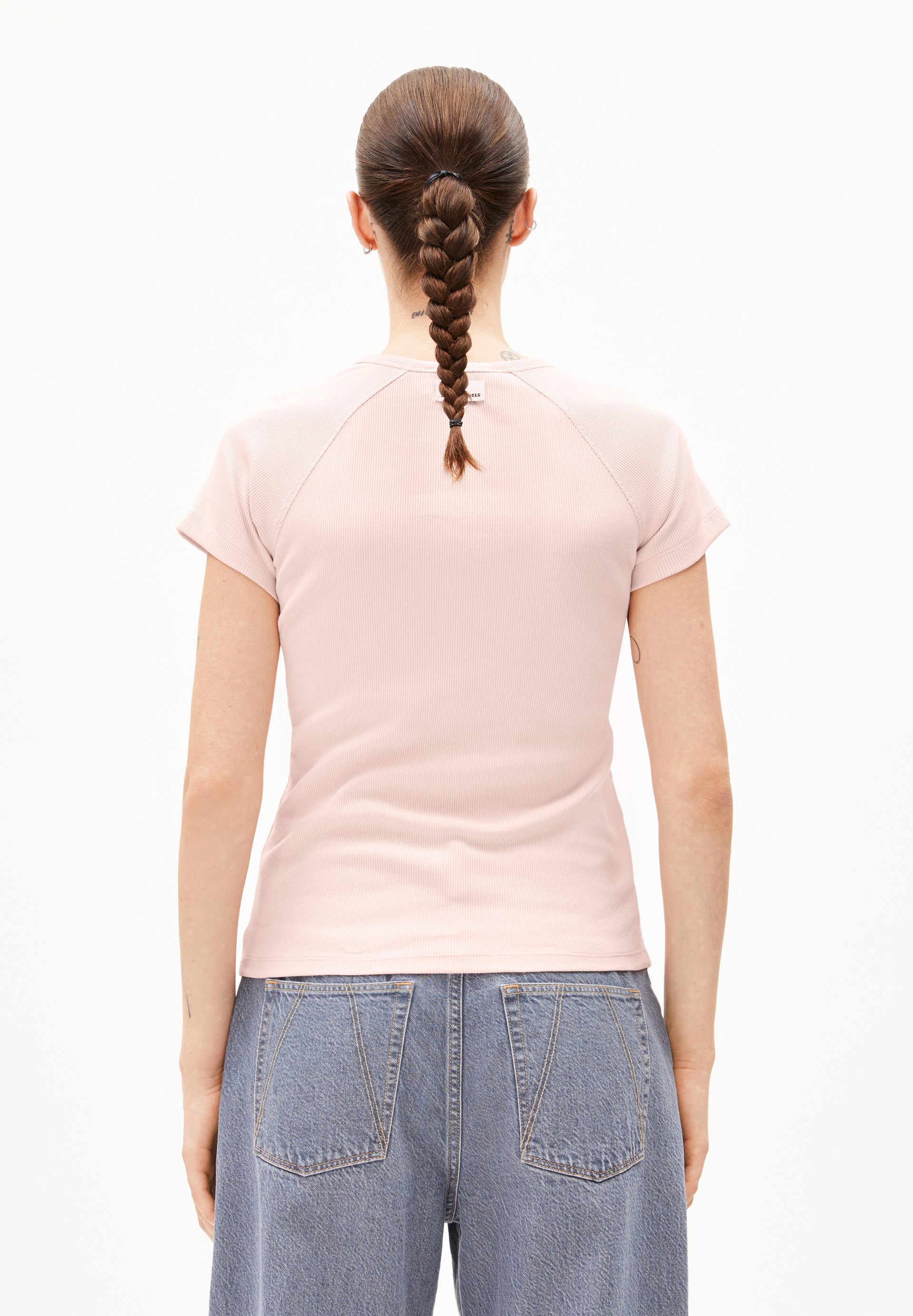 HANJAA Rib-T-Shirt made of Organic Cotton Mix