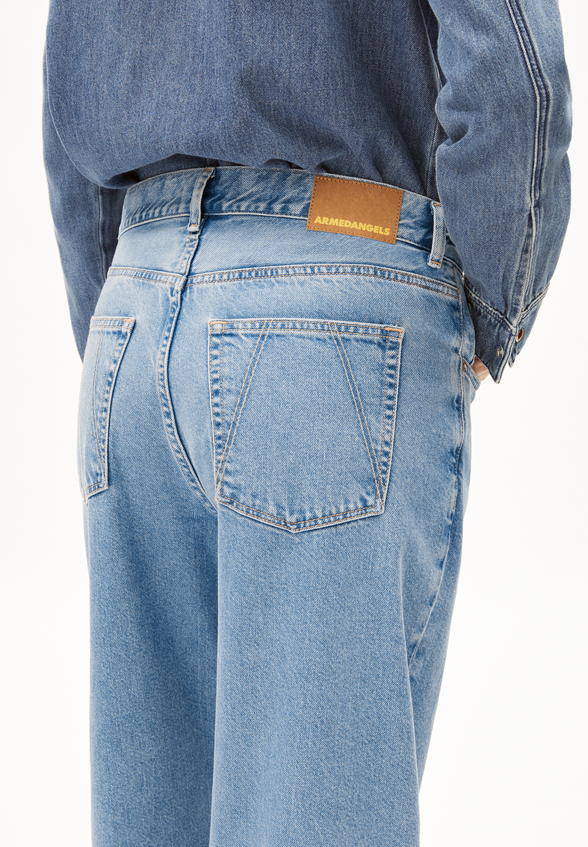 HAAYI Jean baggy taille basse en coton recyclé non stretch