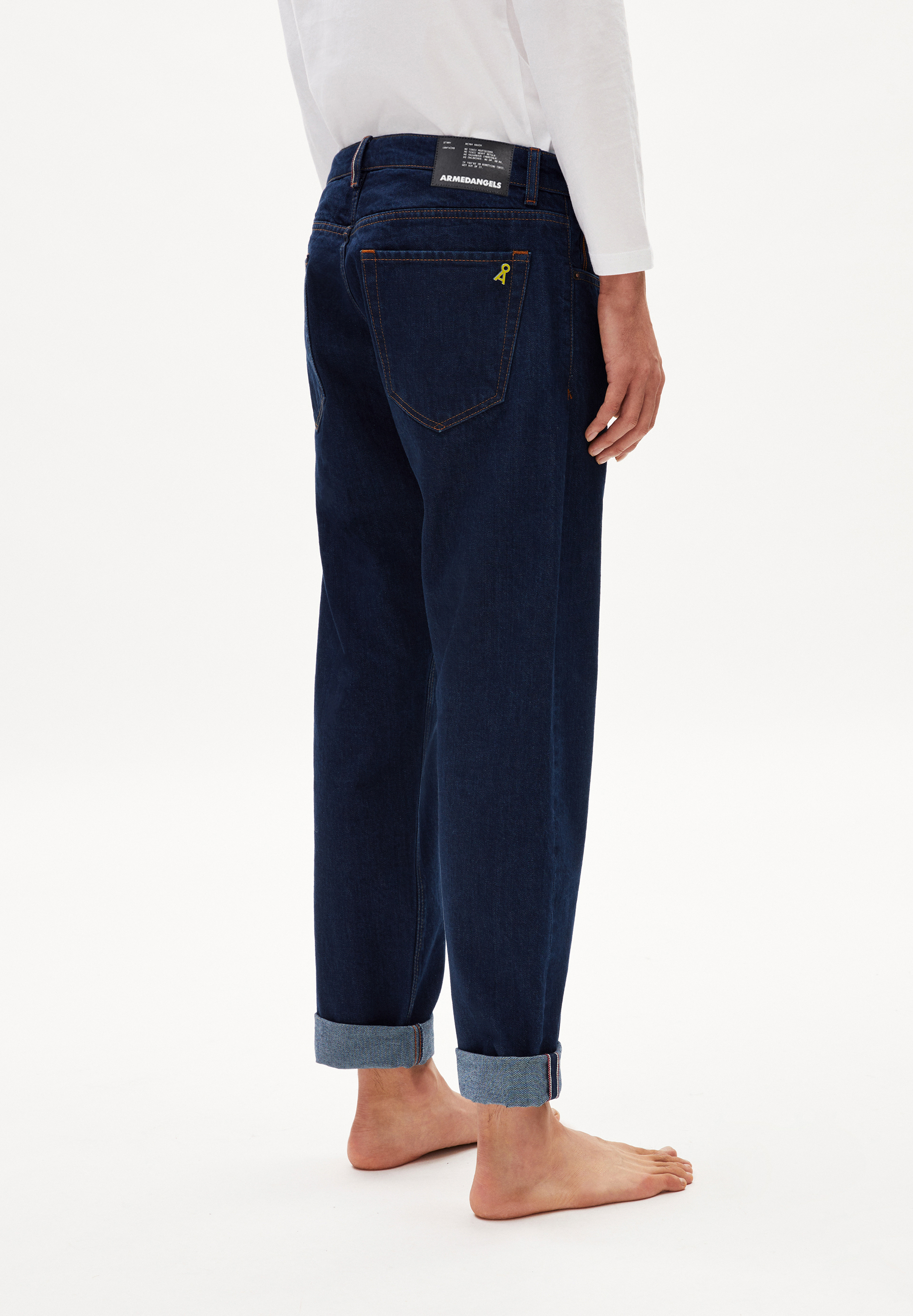 DYLAANO SELVEDGE Straight Leg Mid Waist aus Bio-Baumwoll Mix