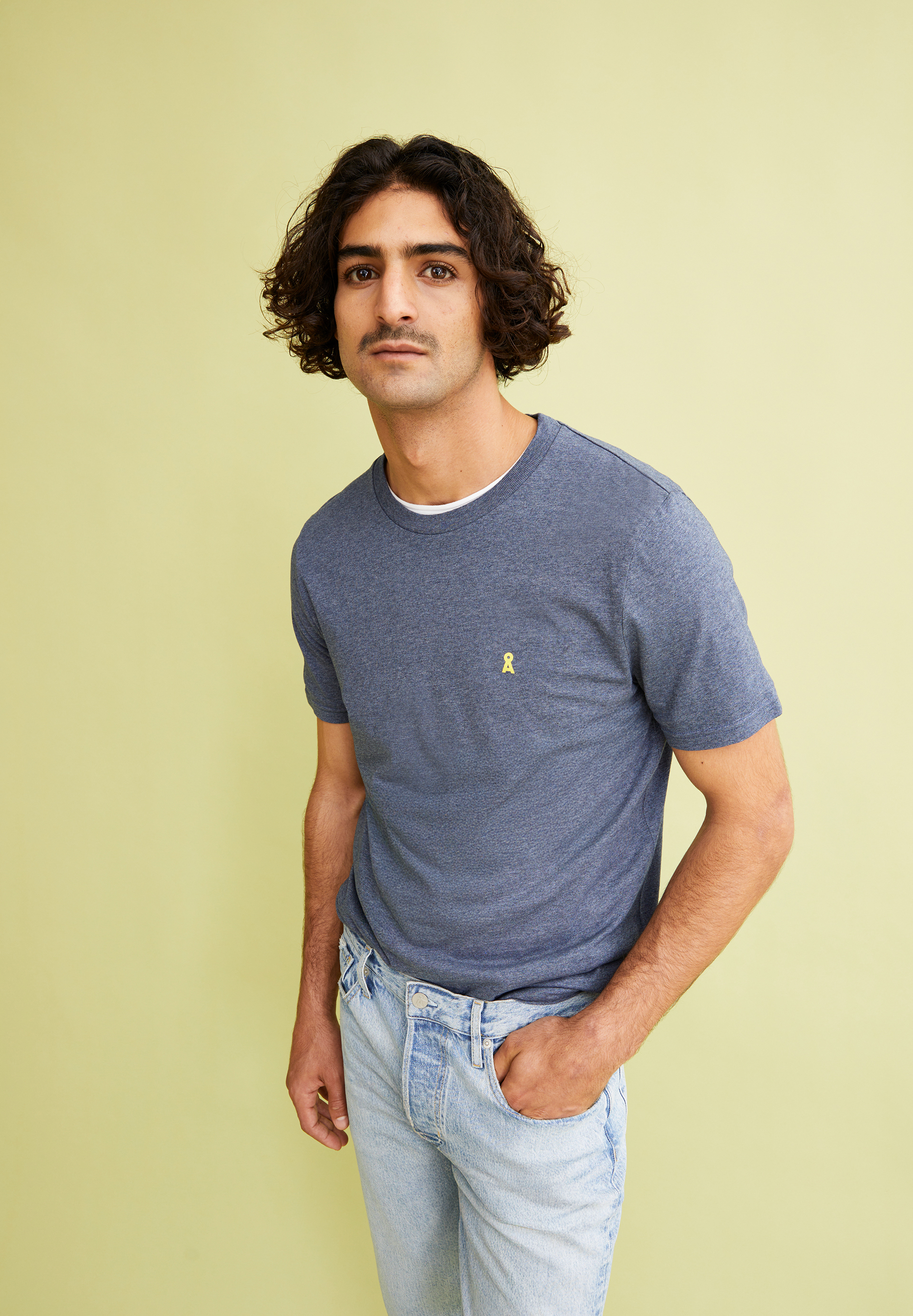 JAAMES CLASSIC T-shirt met regular fit van TENCEL™ Lyocell-mix