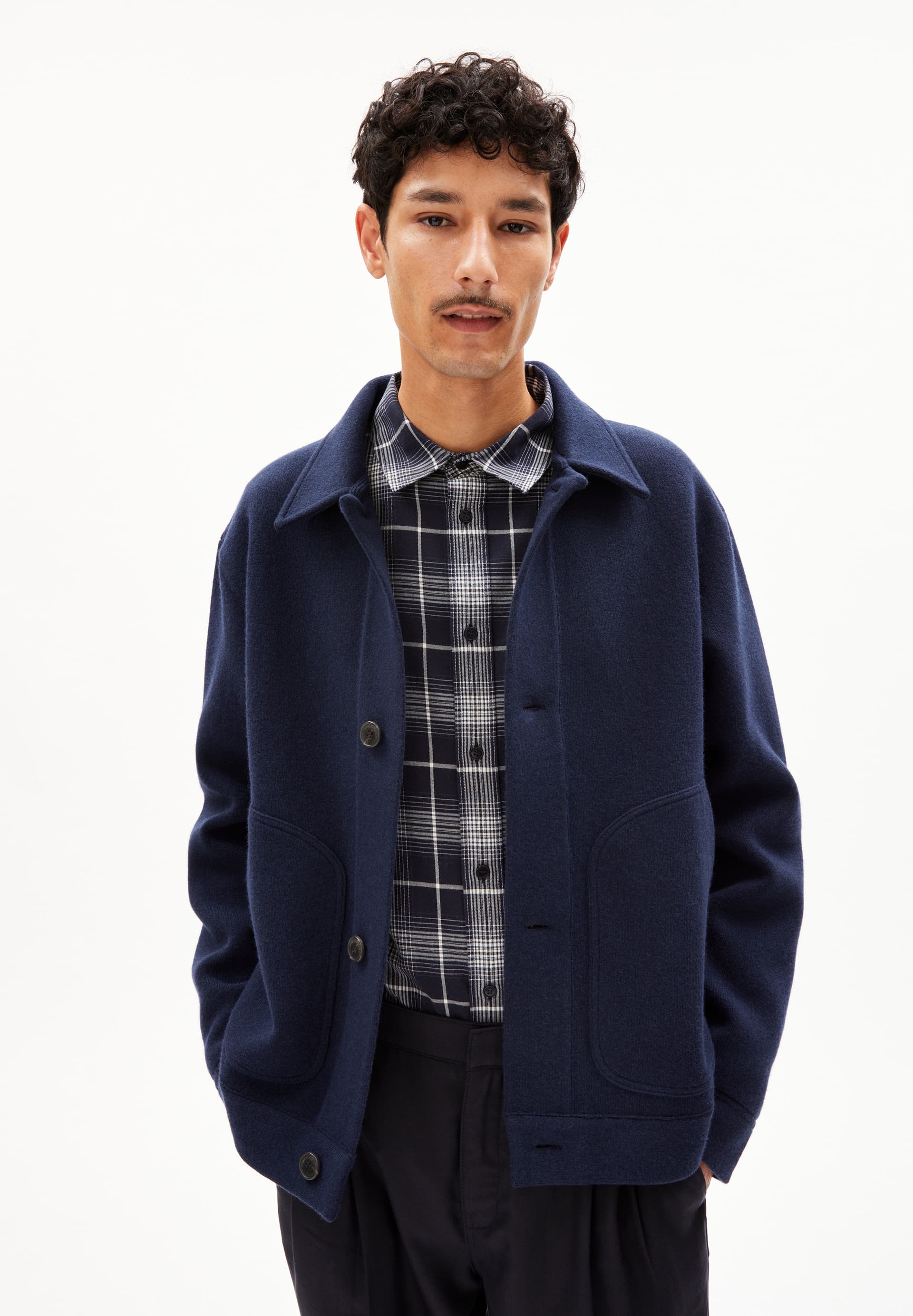 LUCIAAN Jacket Relaxed Fit made of Organic Wool Mix