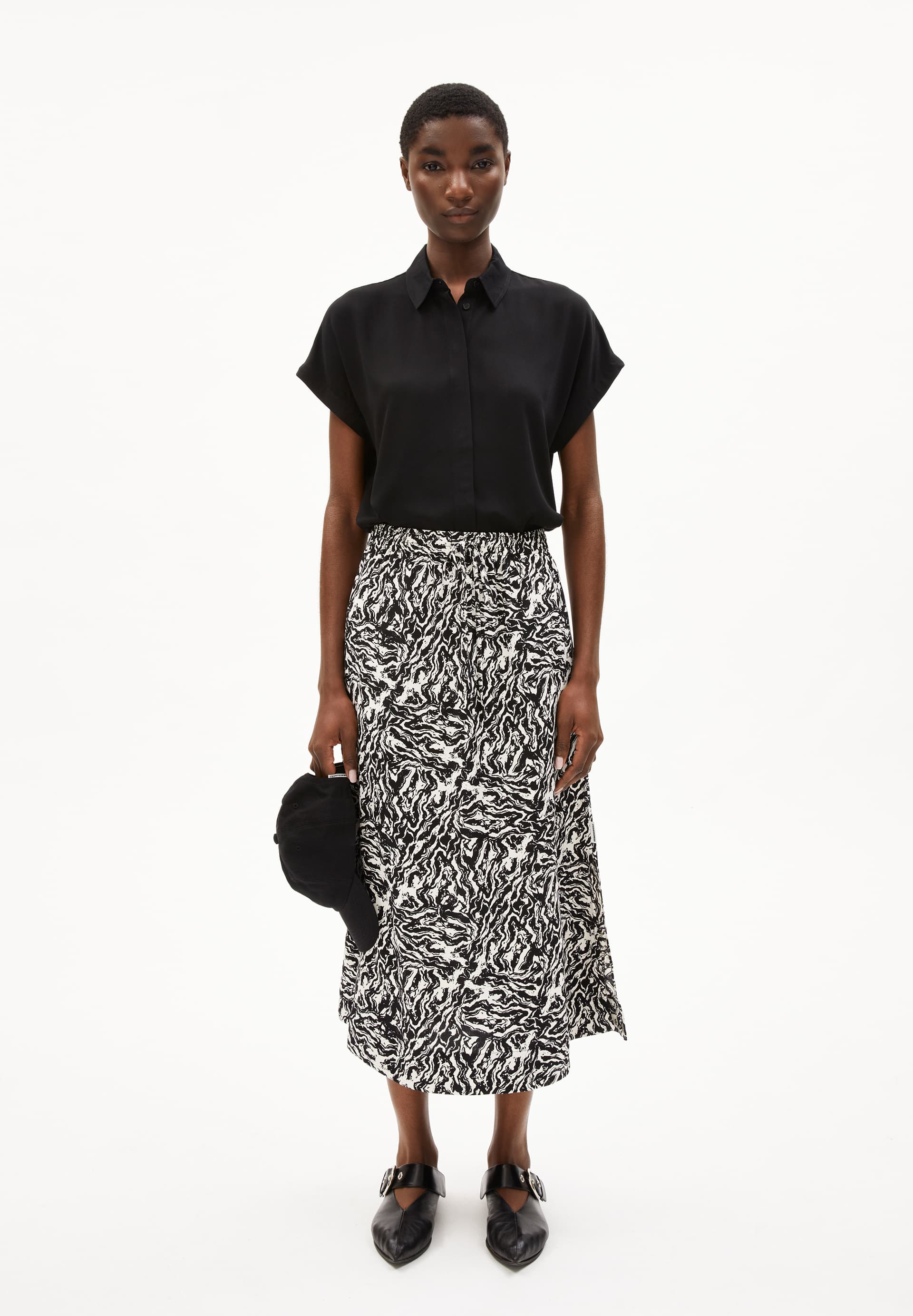 DARTIAA STONEY Woven Skirt Relaxed Fit made of LENZING™ ECOVERO™ Viscose