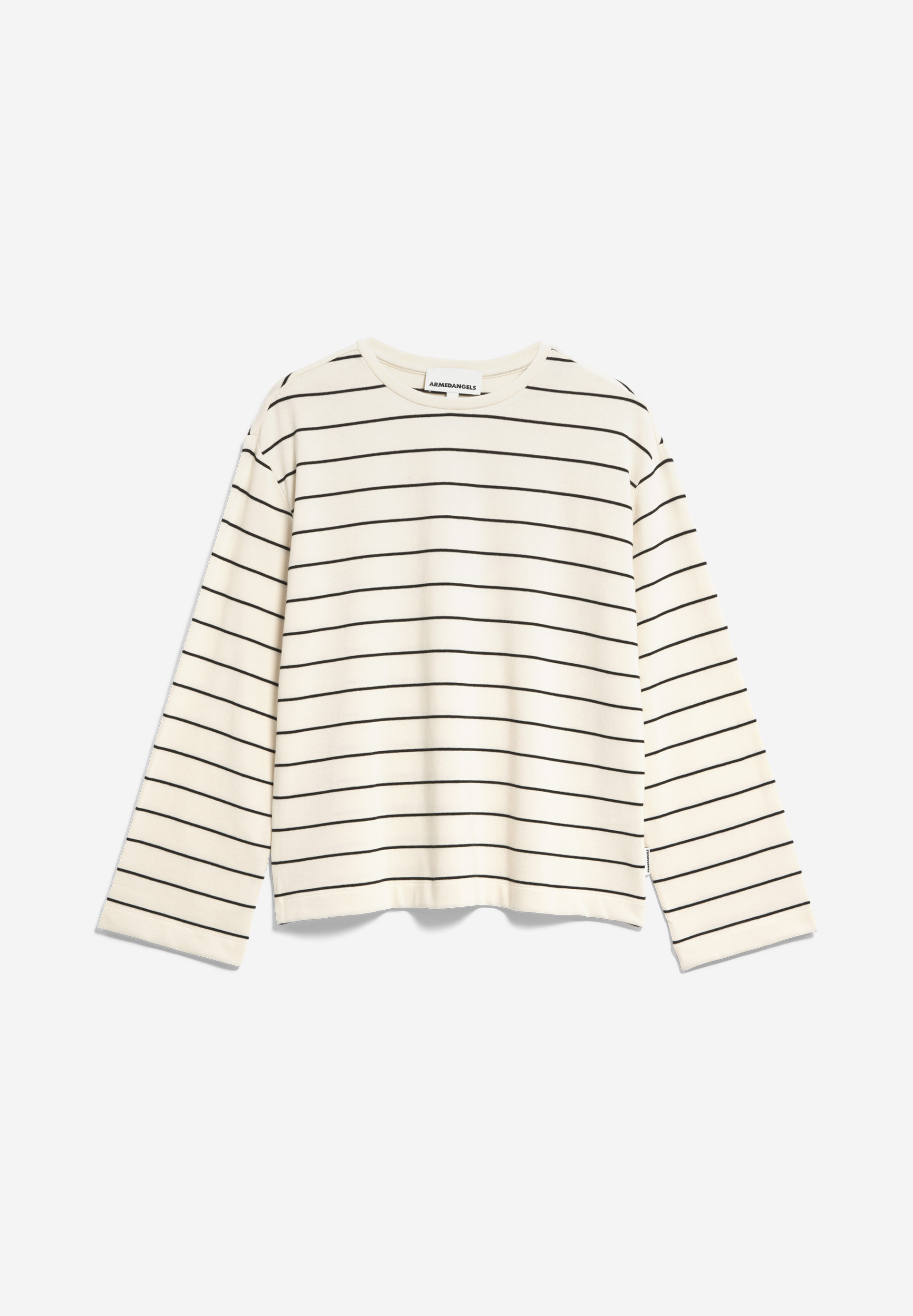 MARYNAA FINE STRIPE Longsleeve Loose Fit  aus Bio-Baumwoll Mix