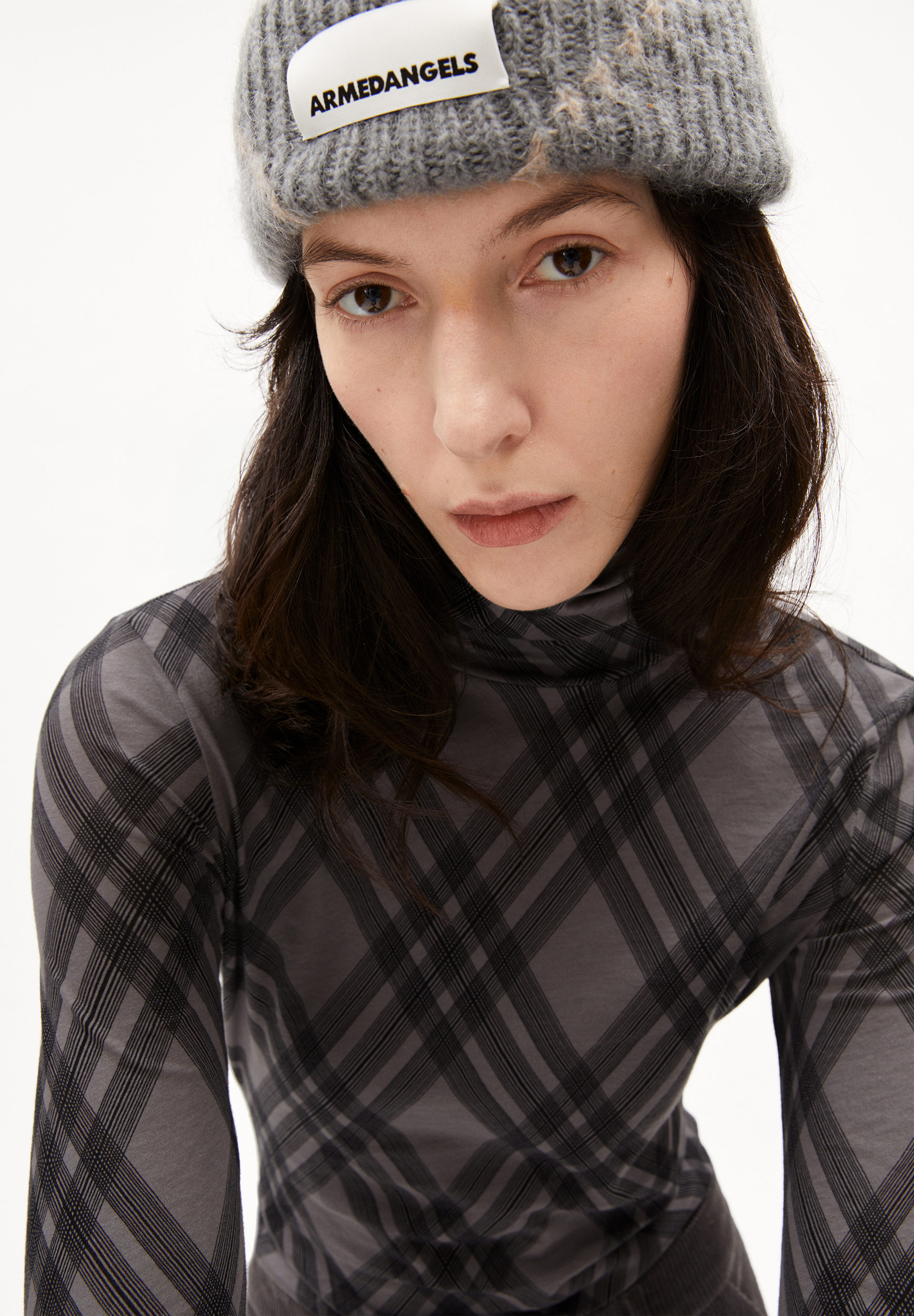 GRAZILIAA ARGYLE Longsleeve Slim Fit made of Organic Cotton