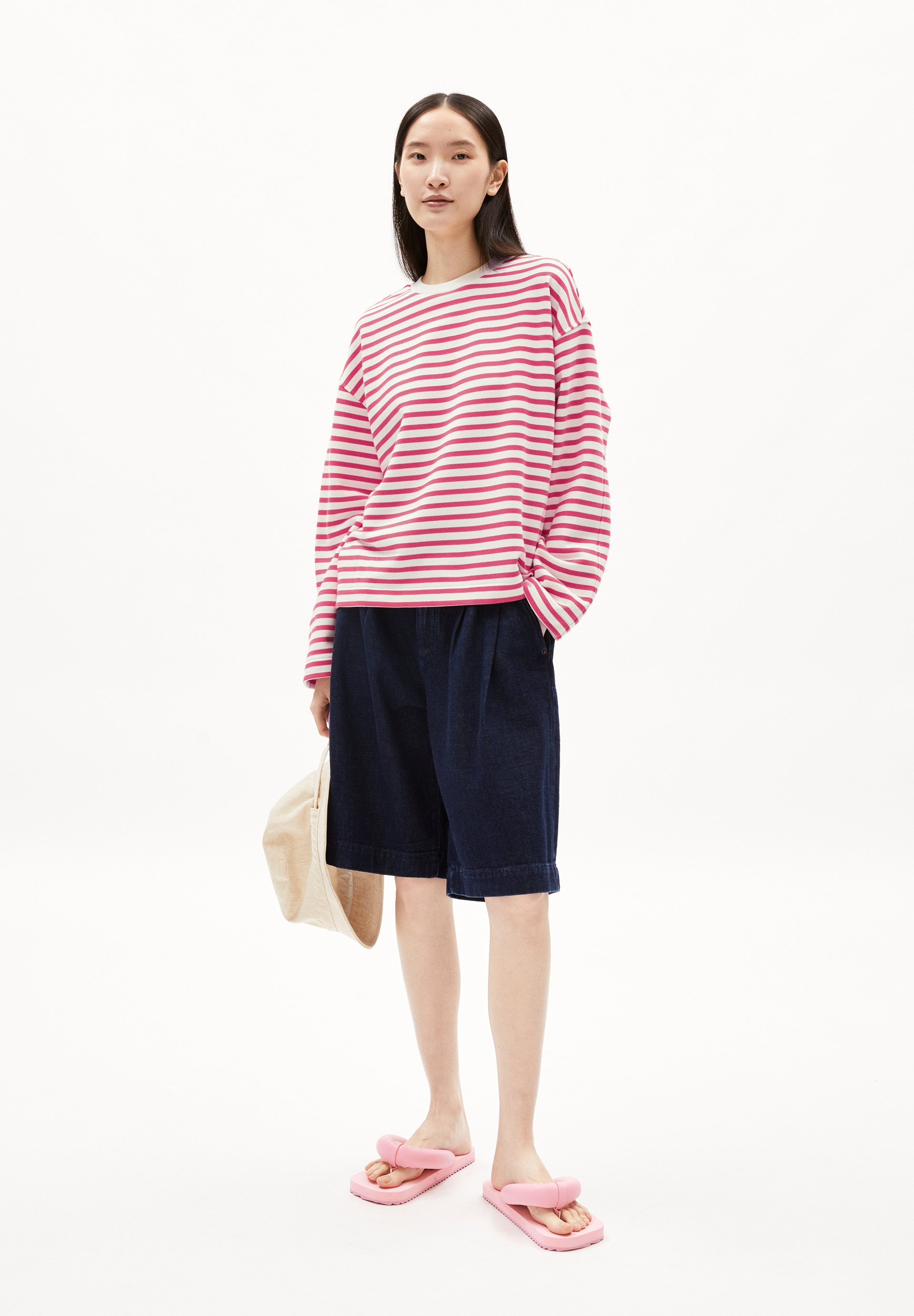 FRANKAA MAARLEN STRIPE Sweatshirt van biologisch katoen