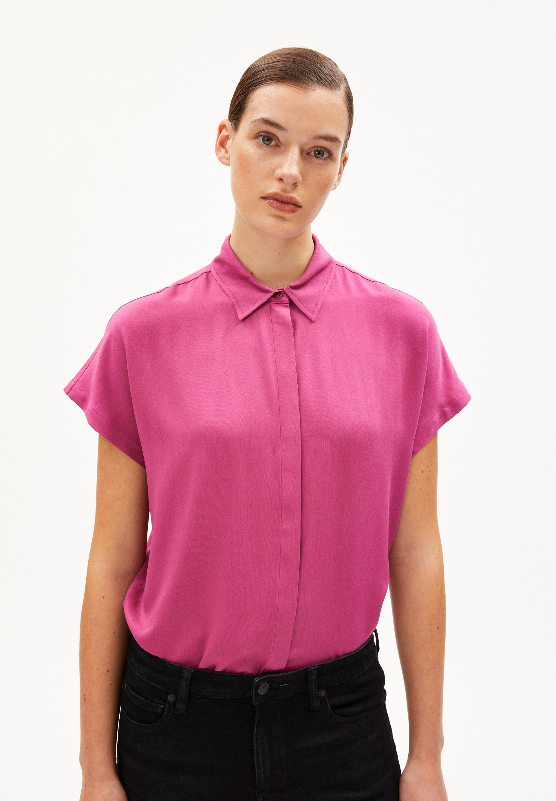 LARISAANA Blouse Relaxed Fit made of LENZING™ ECOVERO™ Viscose