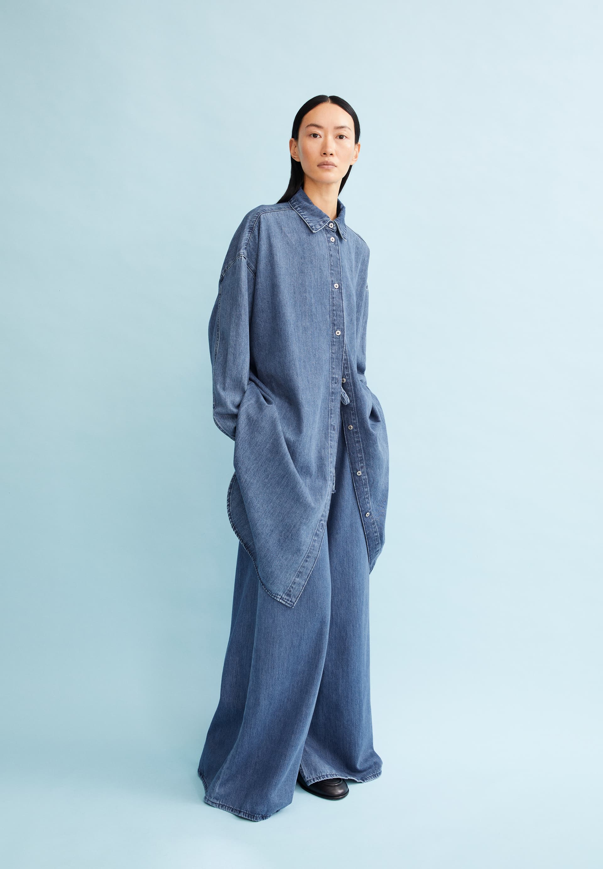 SAALY Robe en jean en coton biologique