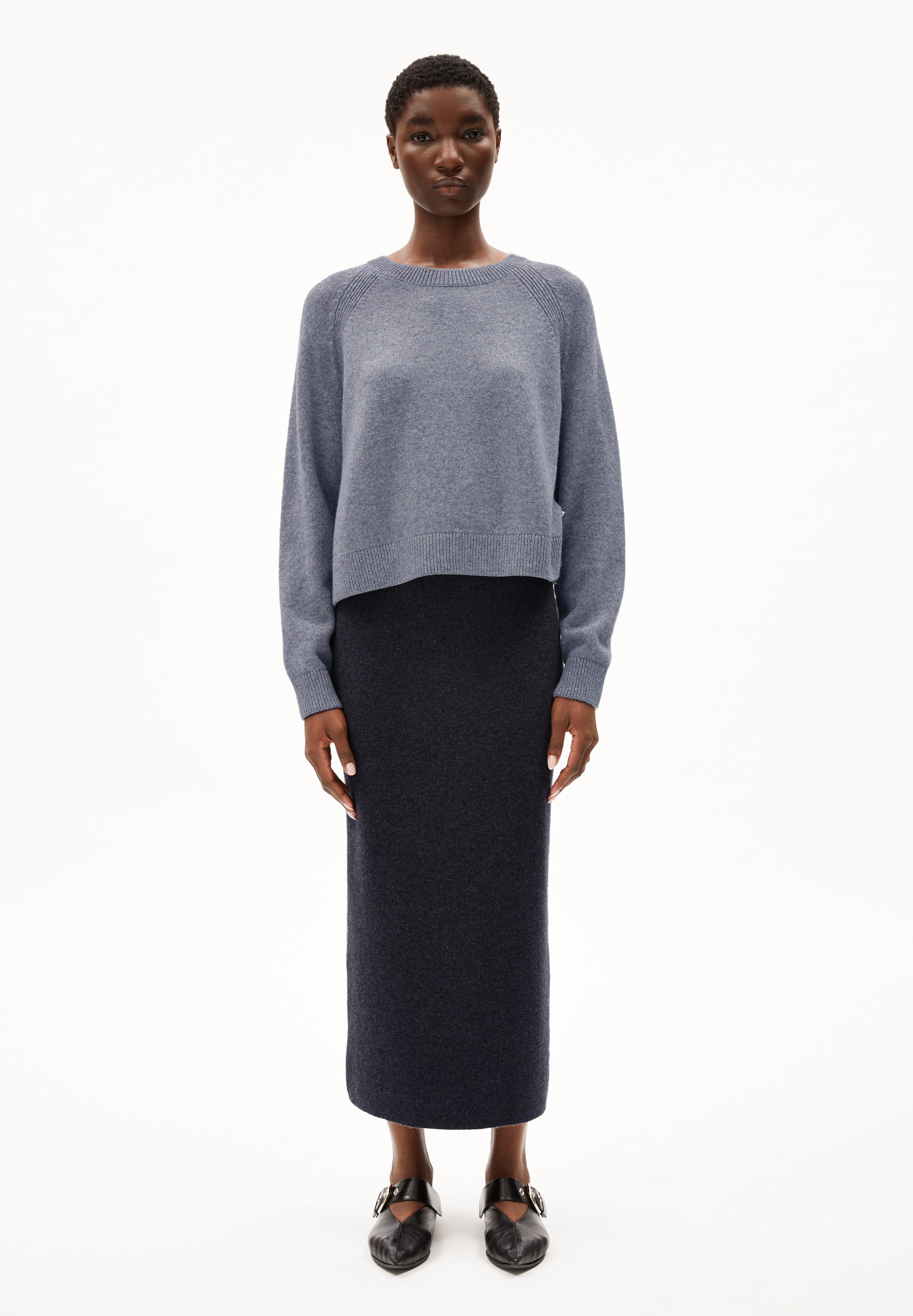 DILIRIAA REGLANA Sweater Loose Fit made of Organic Wool Mix