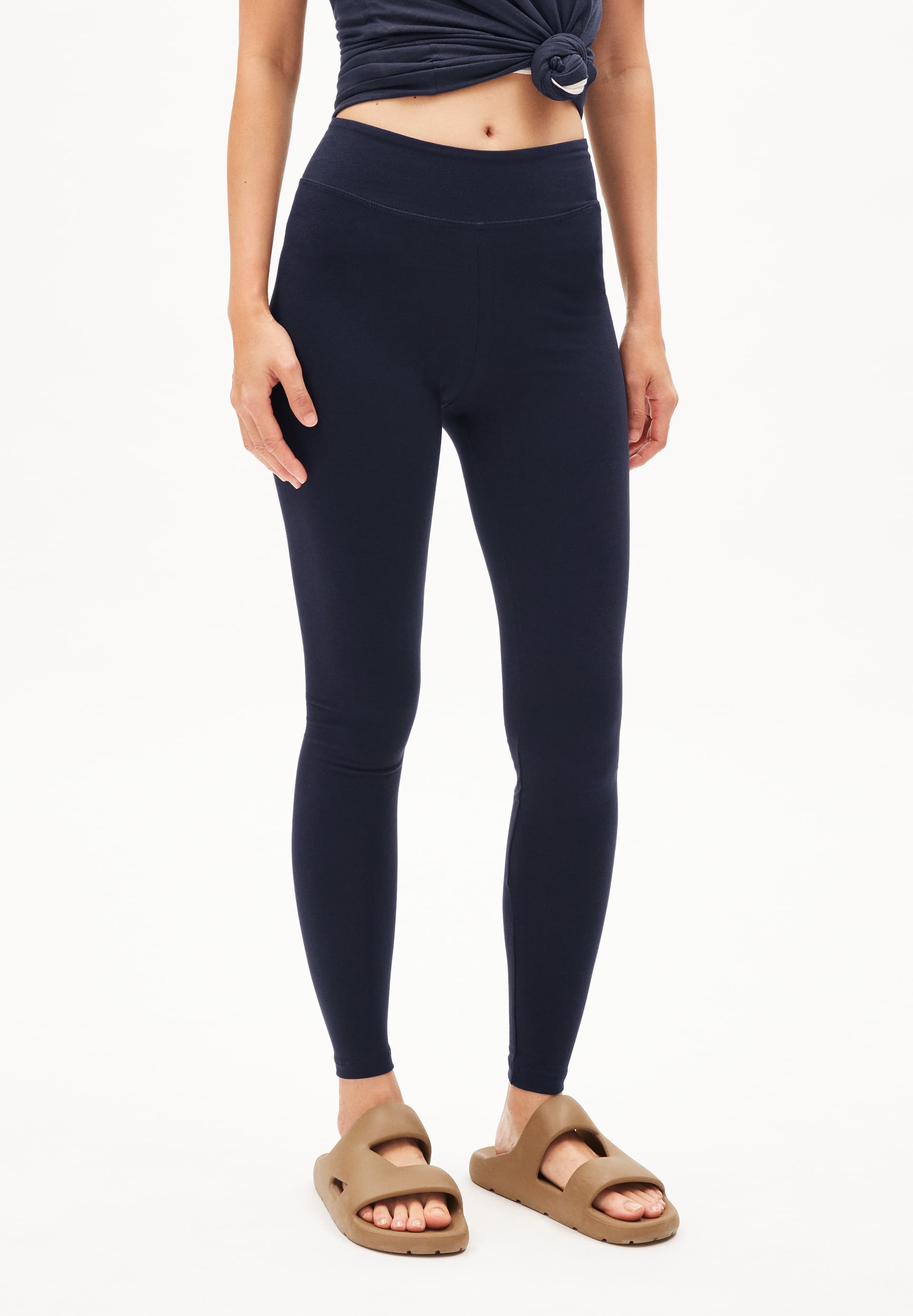 Maria Angel Ladies 3/4 Length Cotton Non See Through Leggings Ultra Soft  Fabric Workout Gym Yoga Stretchy Pants (as8, Alpha, s, Regular, Regular, Royal  Blue, Skinny) : : Fashion