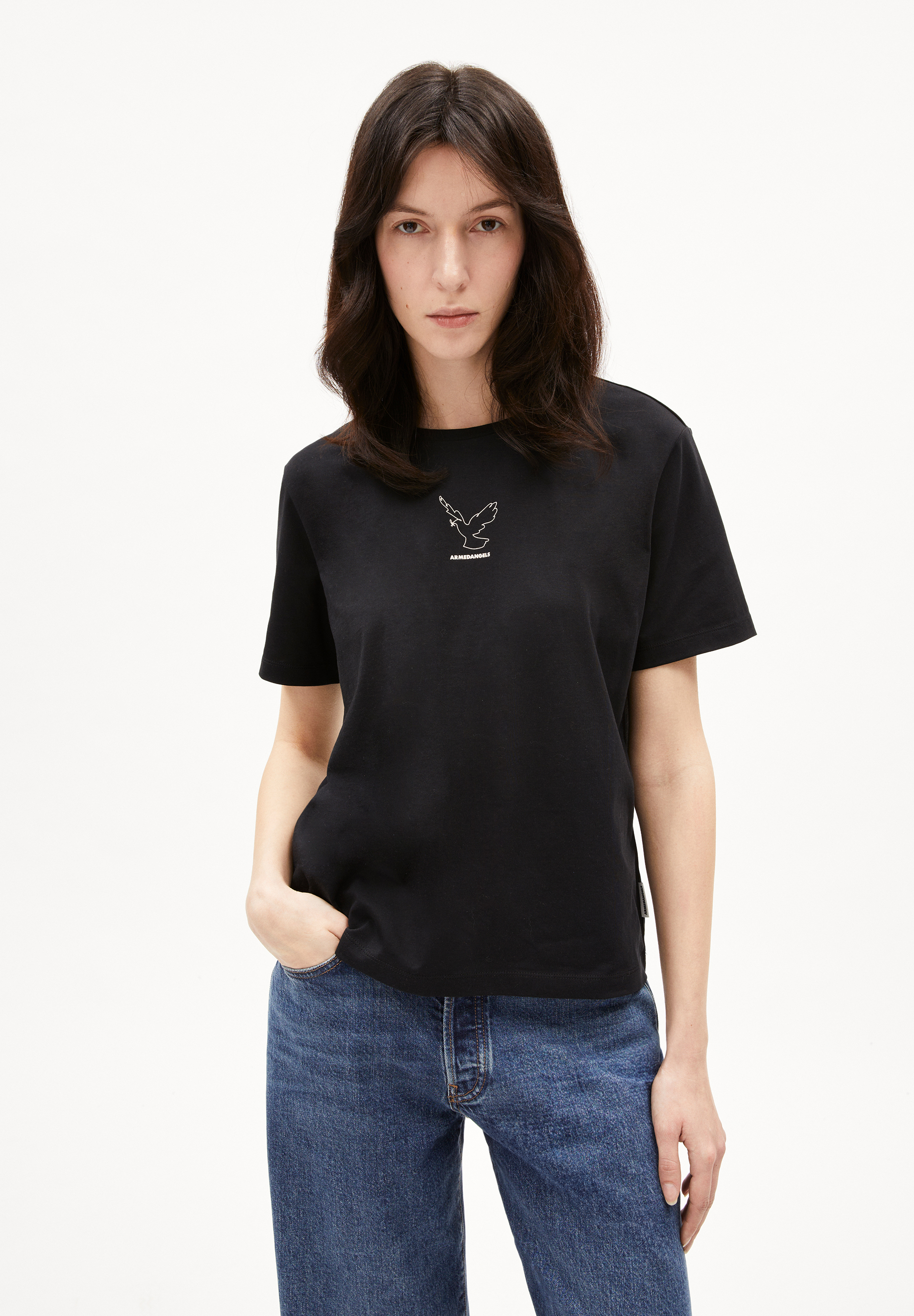 MAARLARA NESTLING T-Shirt Relaxed Fit made of Organic Cotton