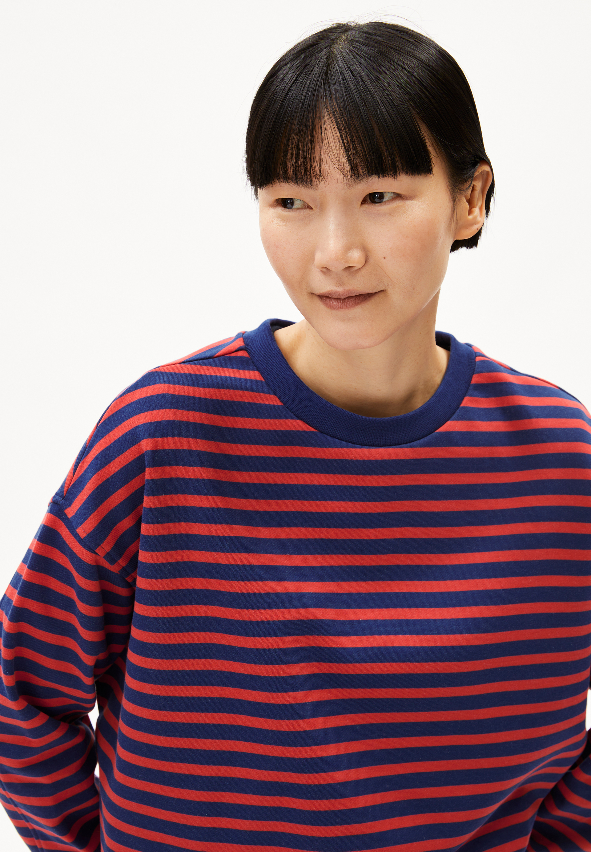 FRANKAA MAARLEN STRIPE Sweatshirt aus Bio-Baumwolle