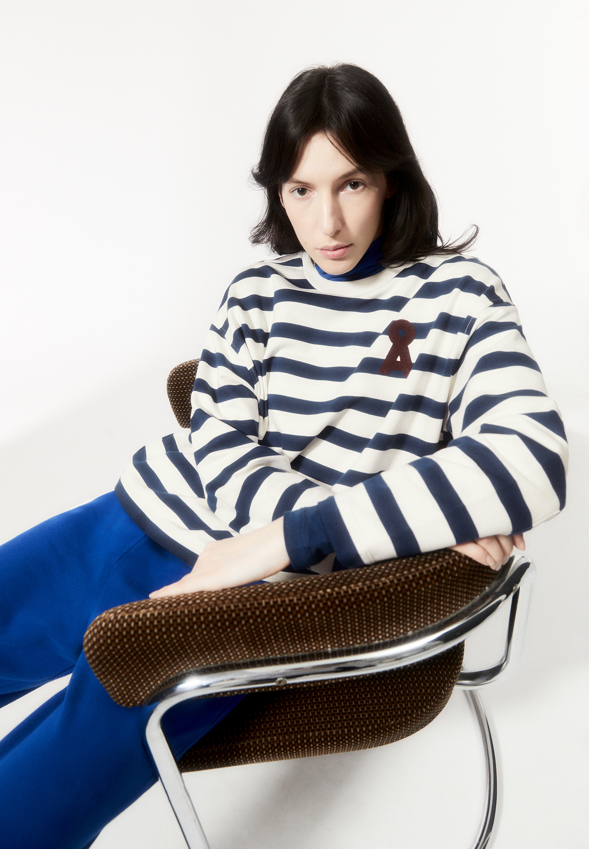 FRANKAA MAARLEN BOLD Sweater met oversized pasvorm van biologisch katoen