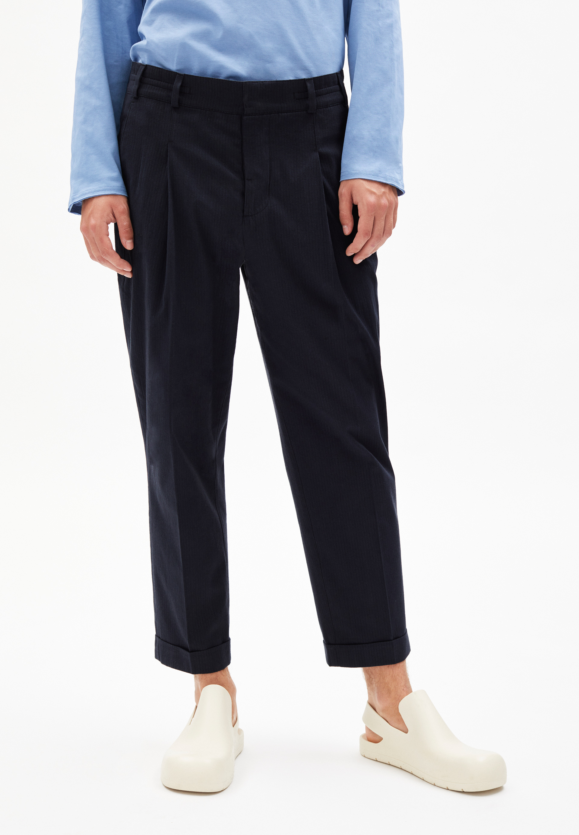 BAALTE SEERSUCKER Pantalon en coton bio