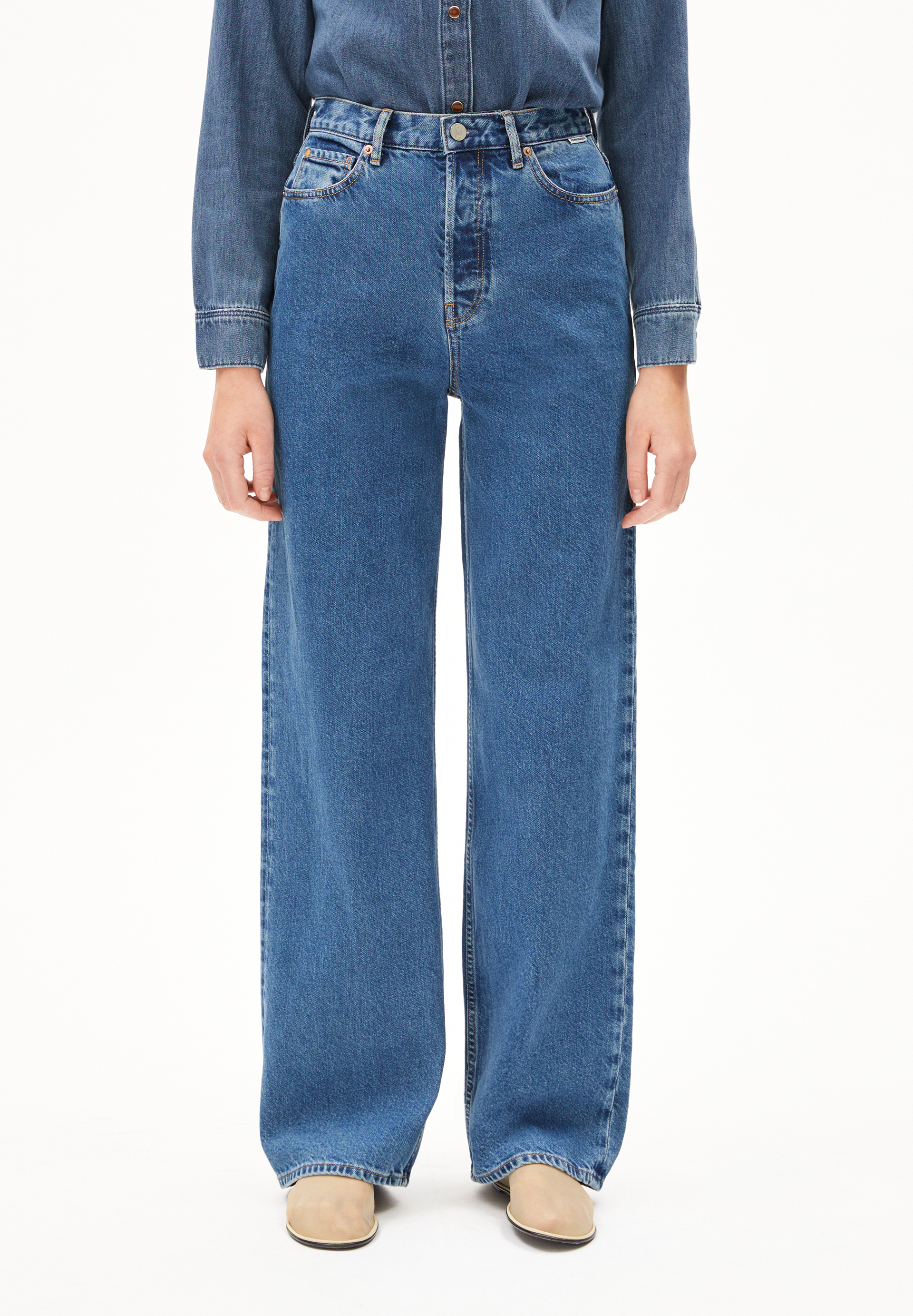 ENIJAA Wide Jeans recycled cotton