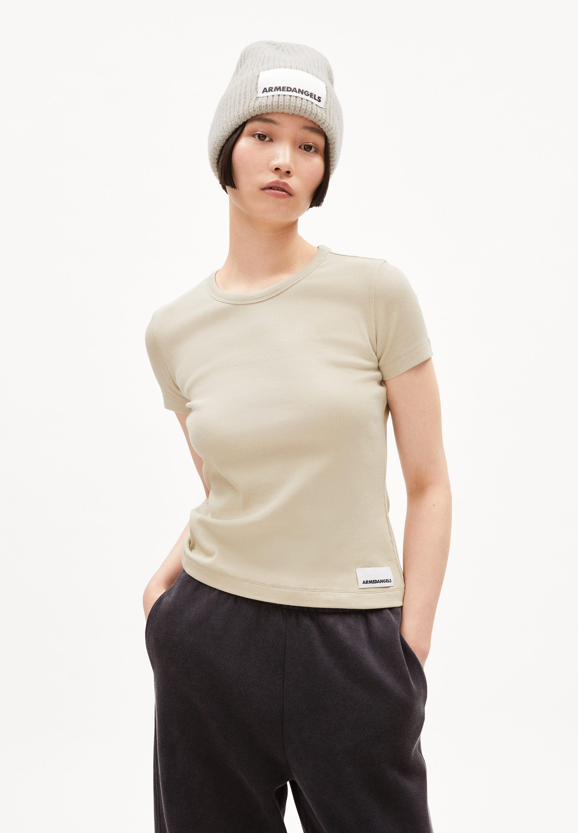 KARDAA Rib-T-Shirt Regular Fit made of Organic Cotton Mix