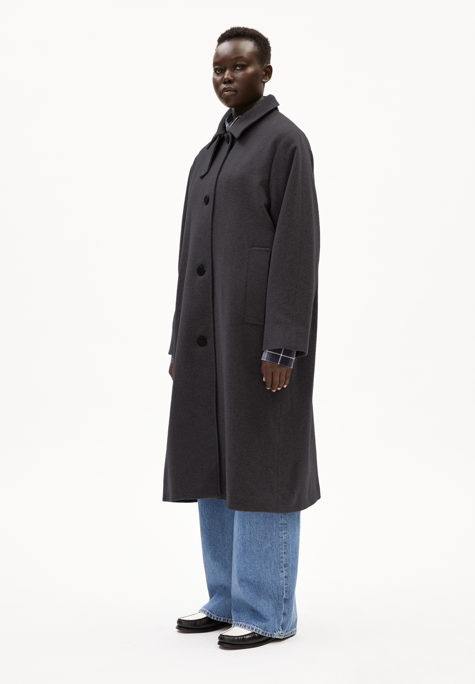 VAANOISE WOOL Coat Relaxed Fit made of recycled Wool