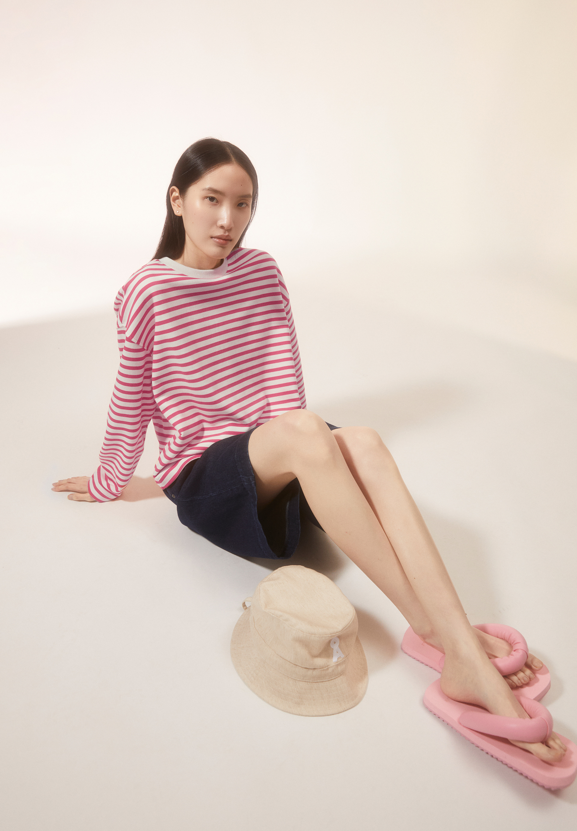 FRANKAA MAARLEN STRIPE Sweat-shirt en coton bio